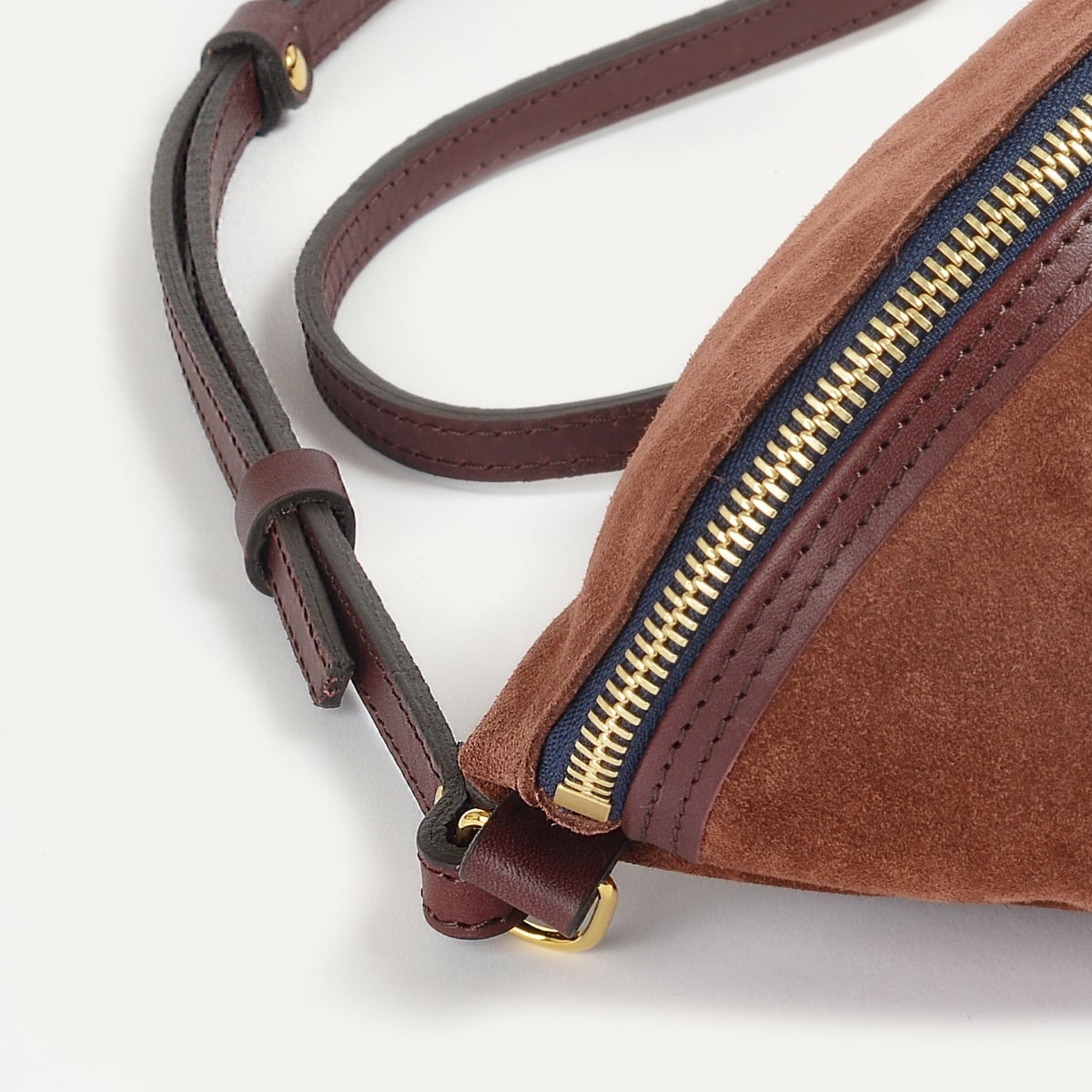 Bea Belt bag / Suede - Ruby brown (image n°4)