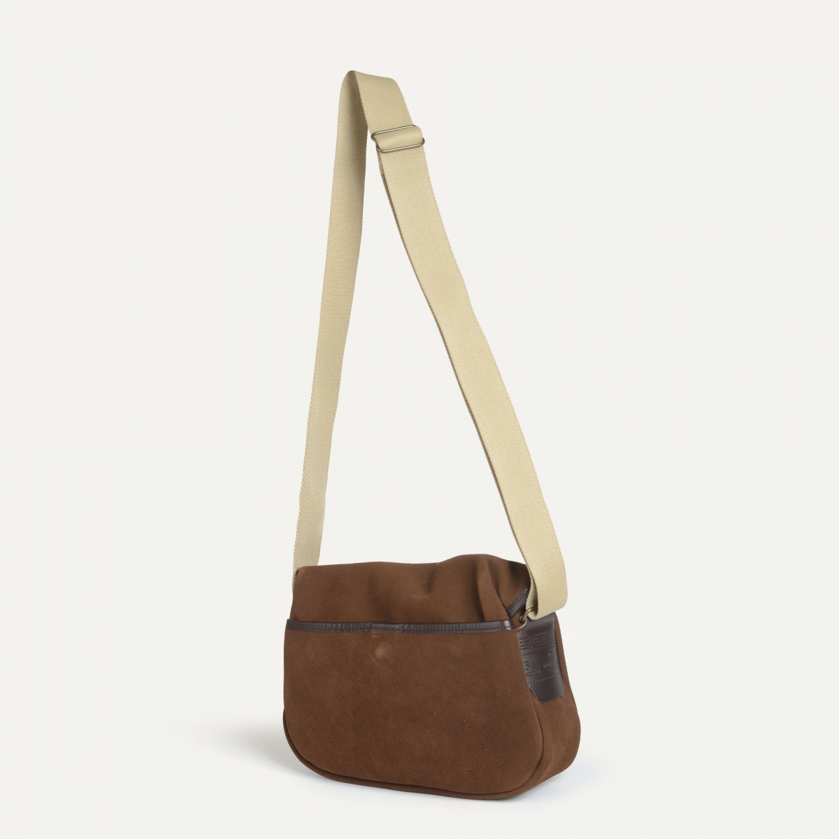 Musette des Fischers XS / Veloursleder - Schokolade (image n°5)