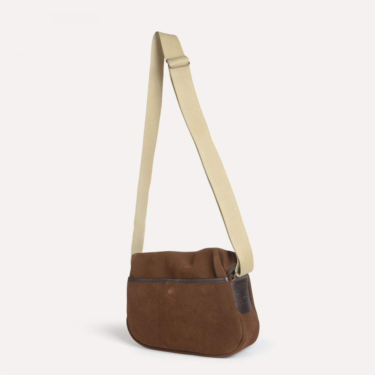 Bolso de pescador XS / Cuero de ante - Marrón chocolate (imagen n.º 5)