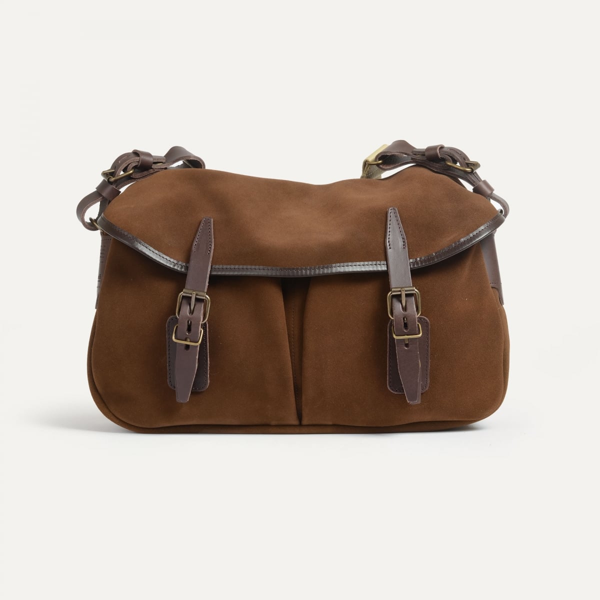 Musette S Fisherman's bag / Suede - Chocolate (image n°1)