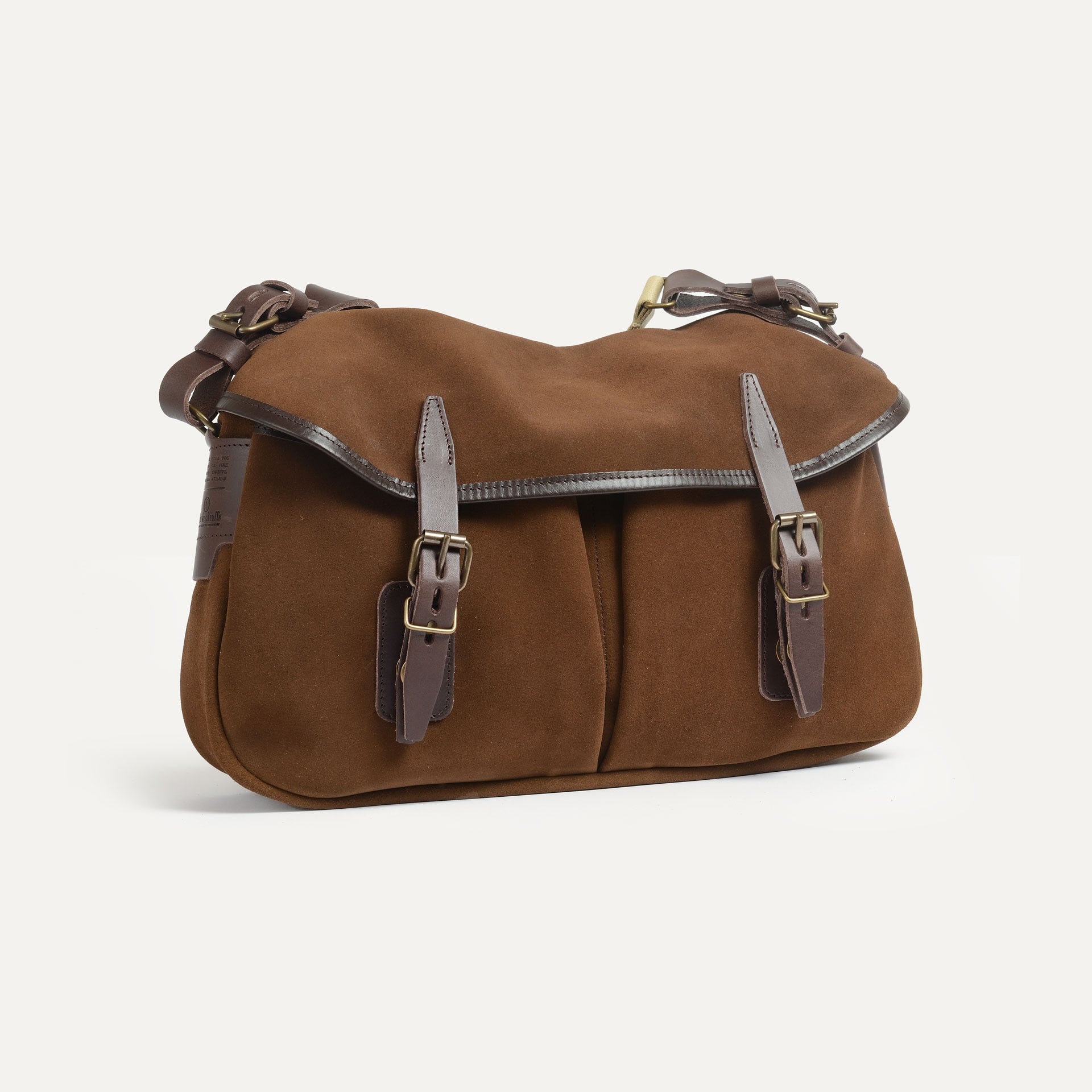 Musette S Fisherman's bag / Suede - Chocolate (image n°2)