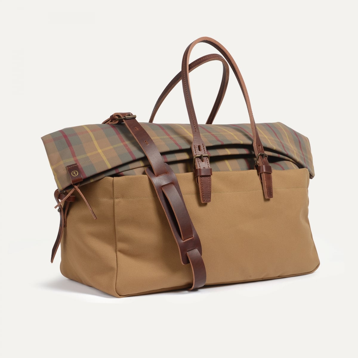 Bolso de viaje de cabina - Tartán camel (imagen n.º 2)