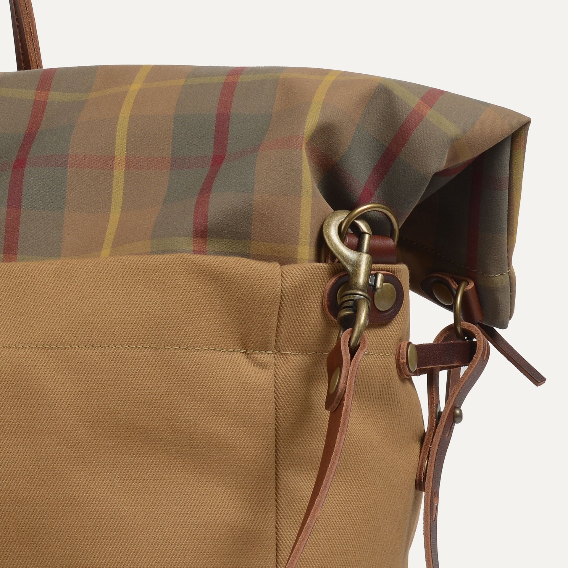 Bolso de viaje de cabina - Tartán camel (imagen n.º 5)
