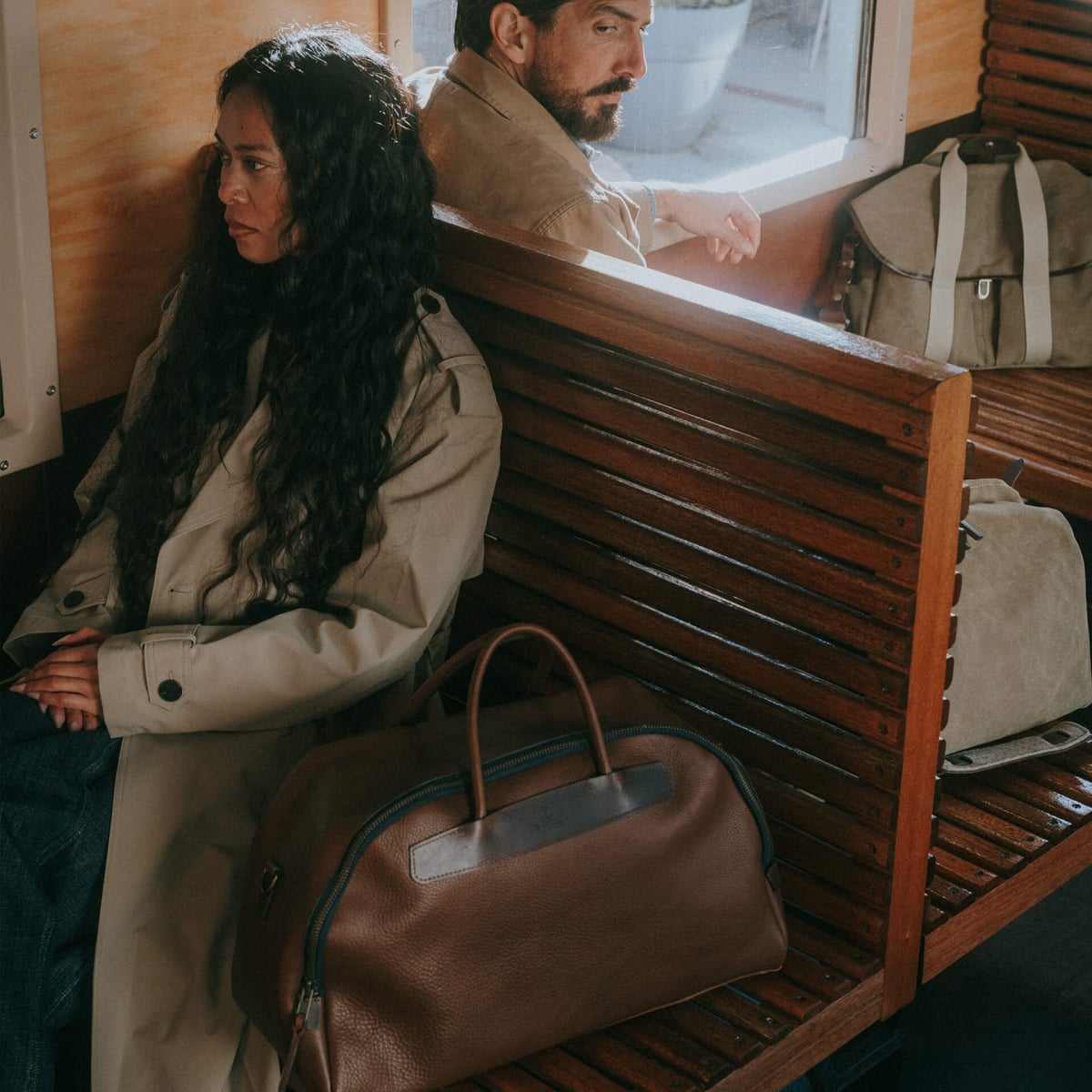 Sac voyage Bowling - Brun ambré (image n°8)