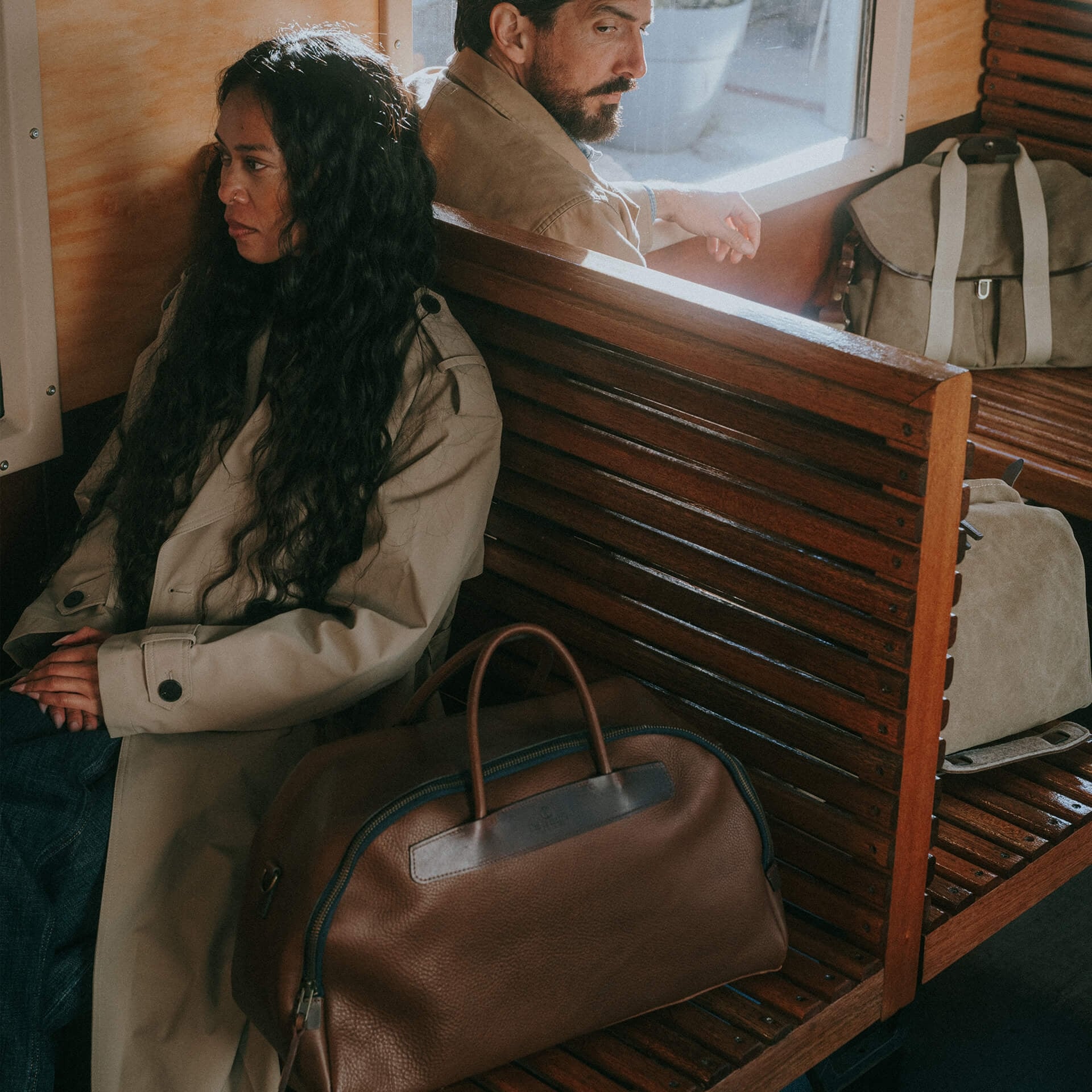Sac voyage Bowling - Brun ambré (image n°8)