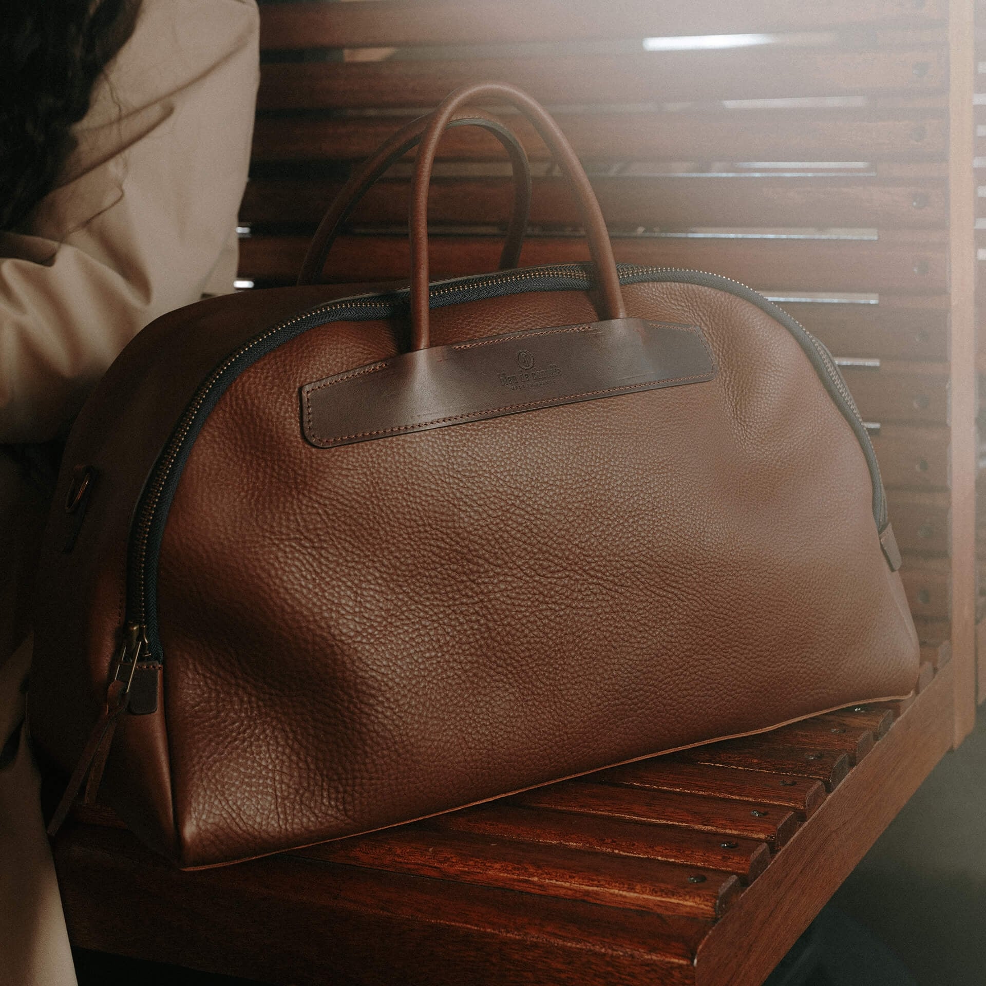 Sac voyage Bowling - Brun ambré (image n°10)