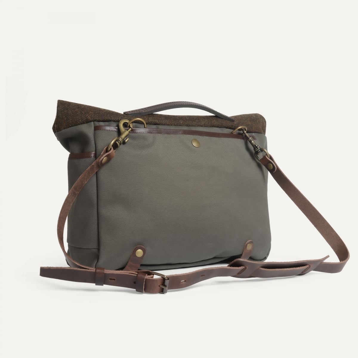 Gaston Musette Satchel Bag - Khaki BM / Tweed (image n°3)