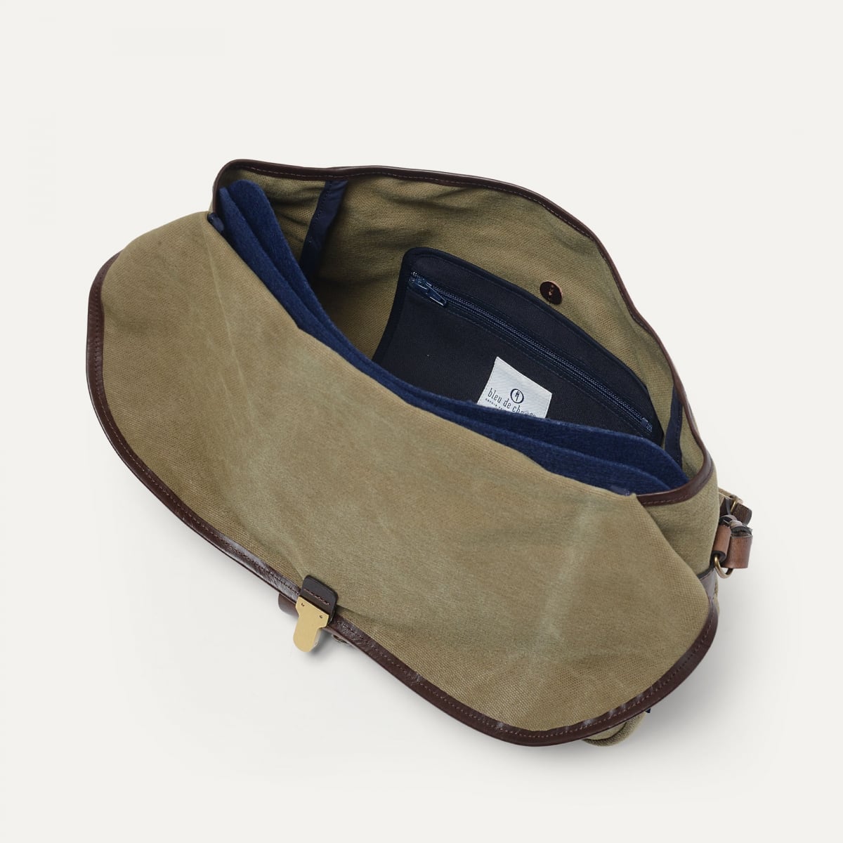 Léon messenger bag - Khaki US Stonewahed (image n°3)