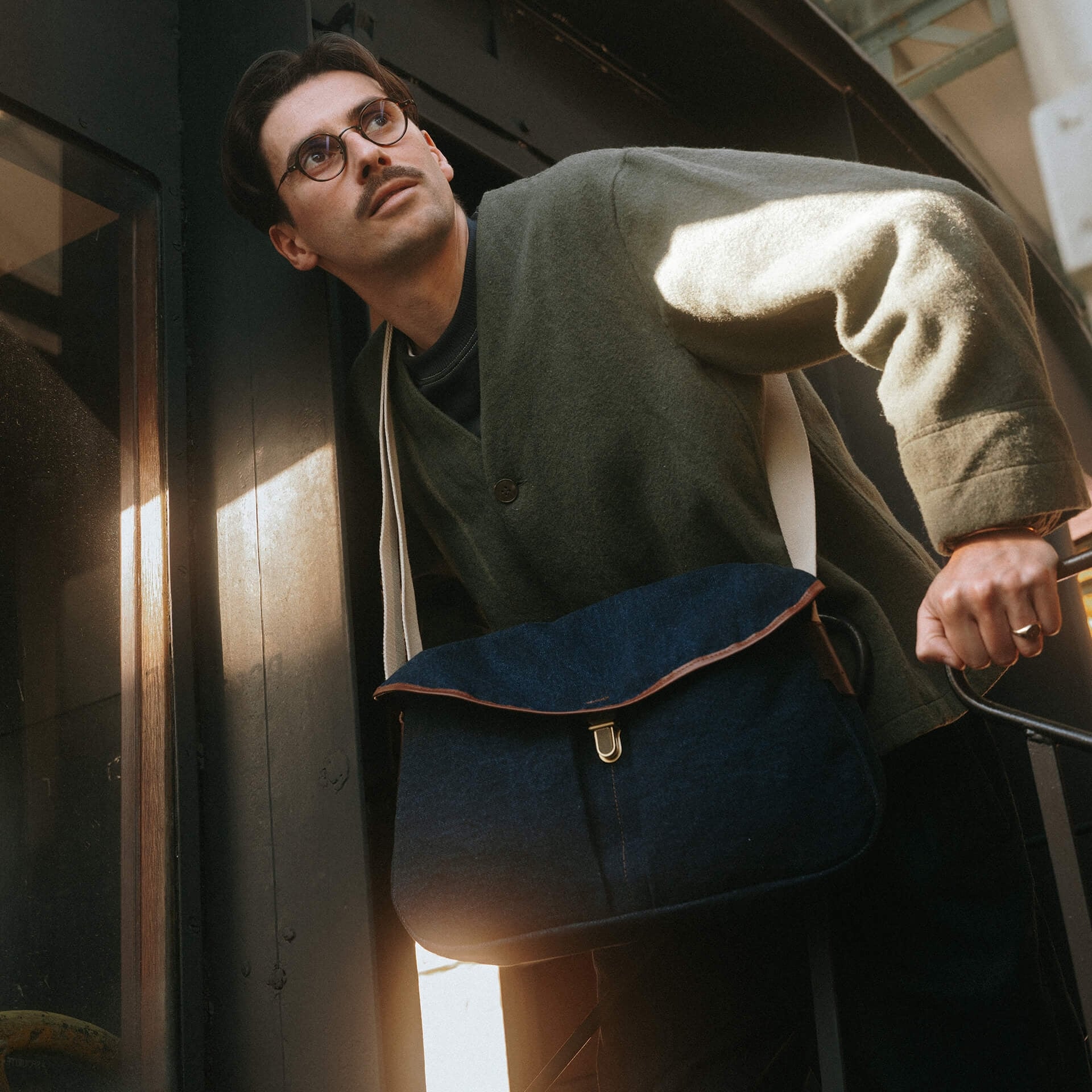 Sac besace Léon - Denim (image n°5)
