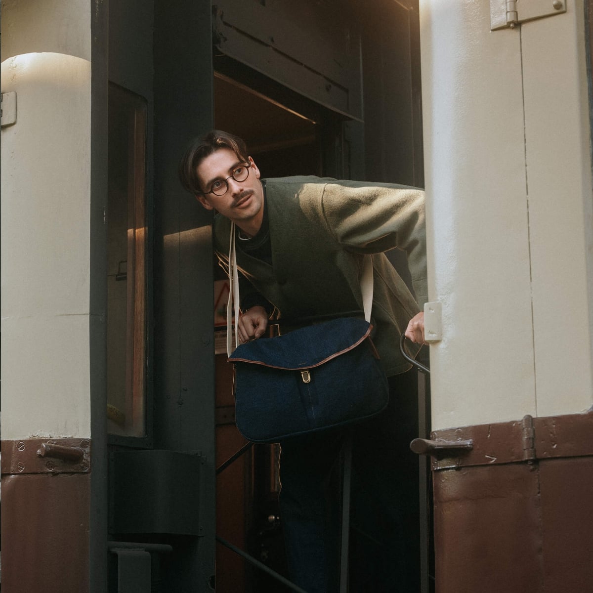Sac besace Léon - Denim (image n°6)
