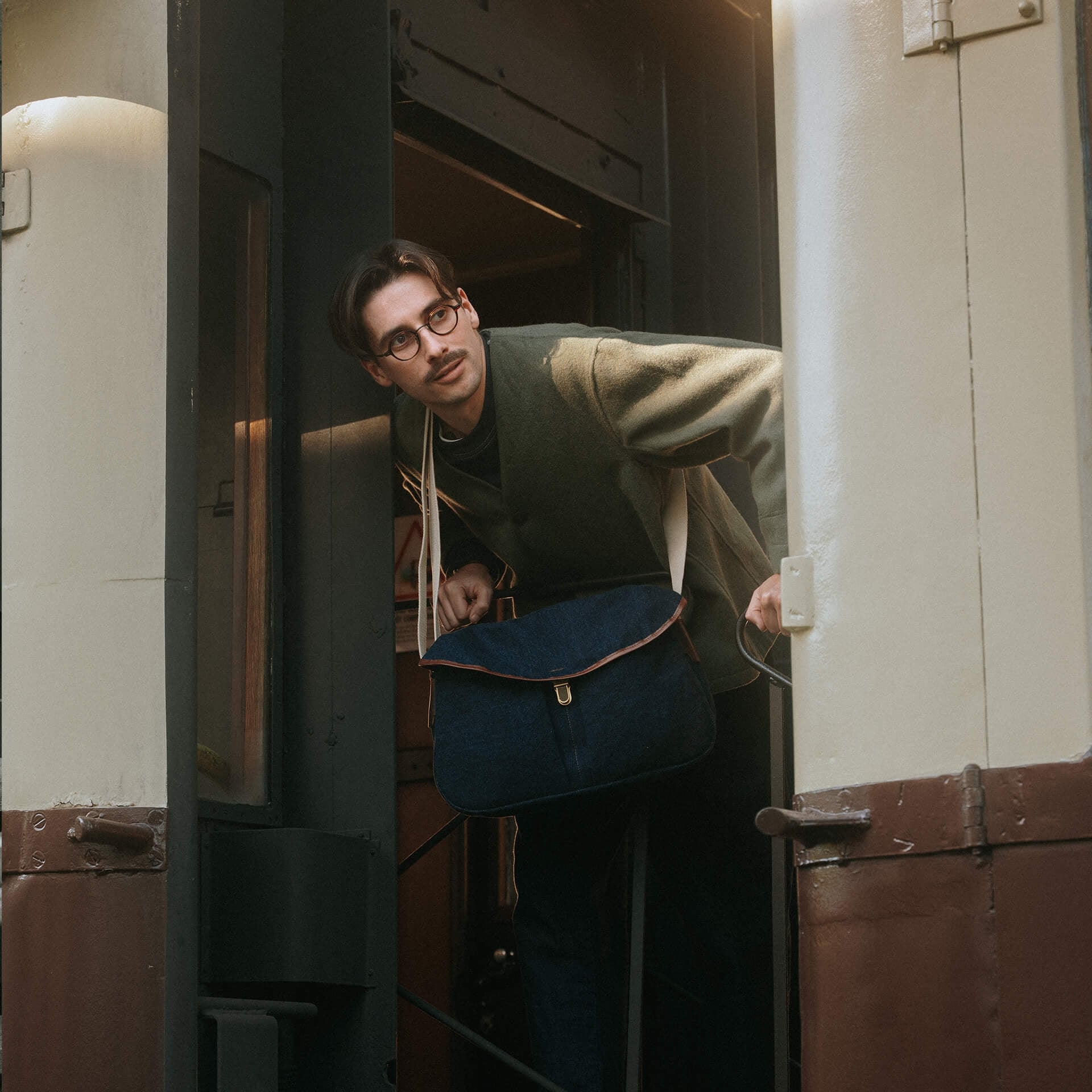 Sac besace Léon - Denim (image n°6)