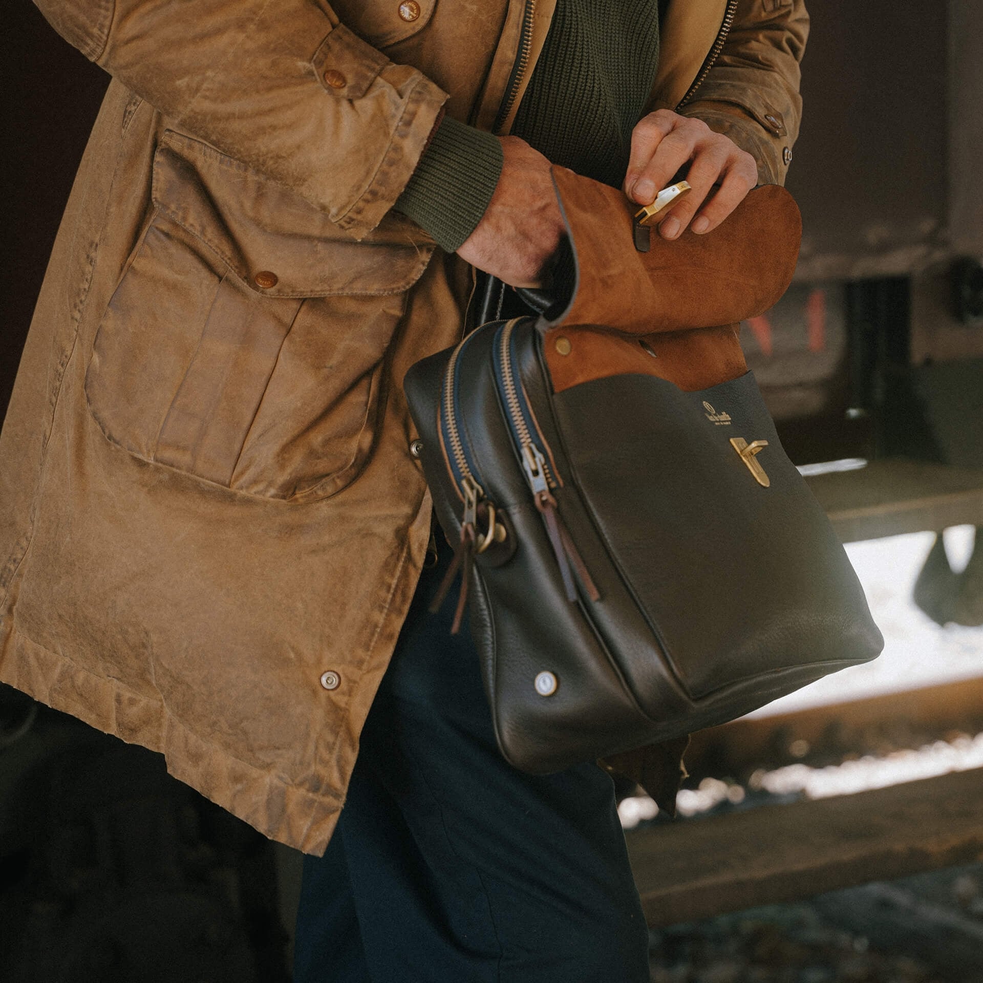 Bolso de negocios Zeppo - Marrón oscuro (imagen n.º 6)