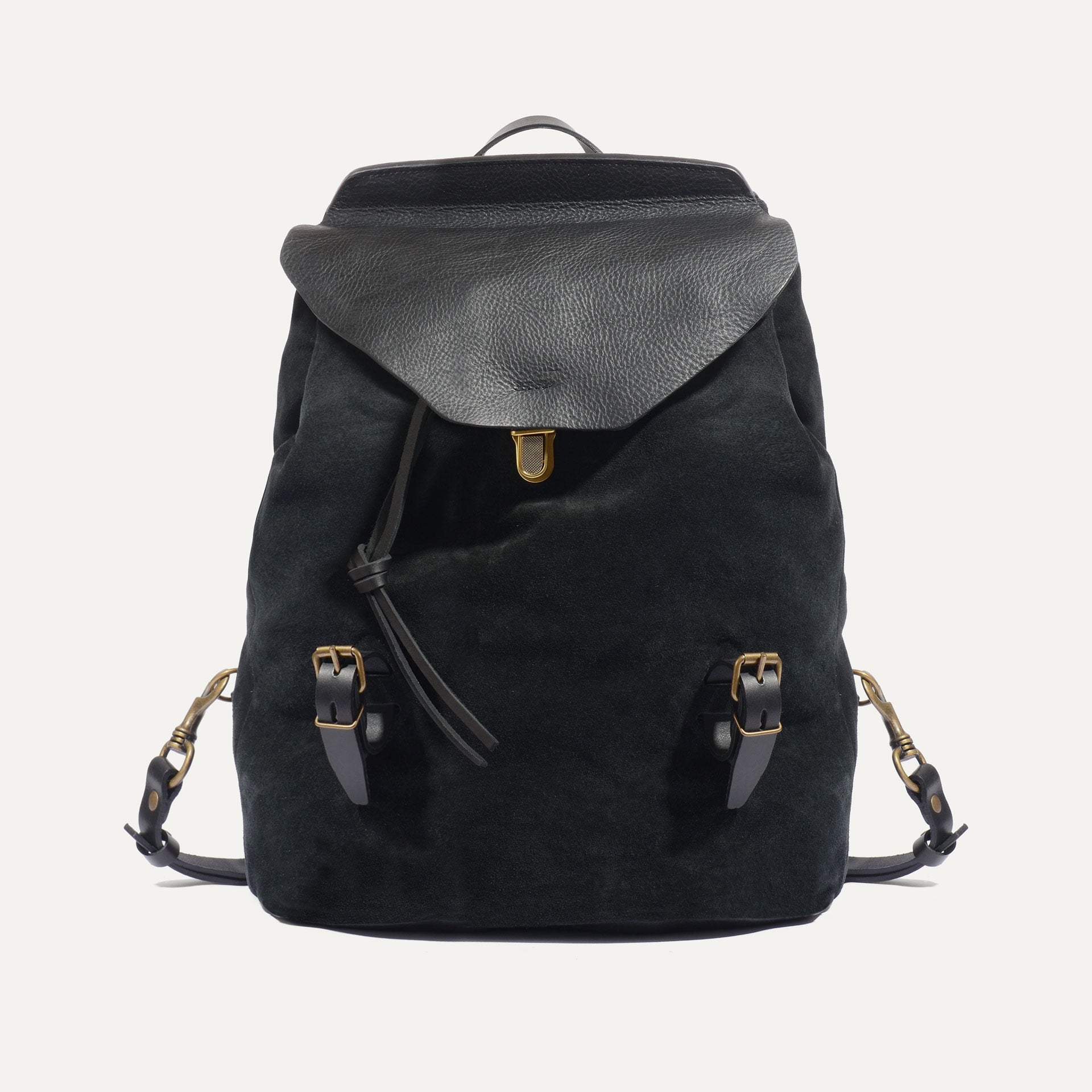 Rucksack Zibeline - Schwarzes Wildleder (image n°1)
