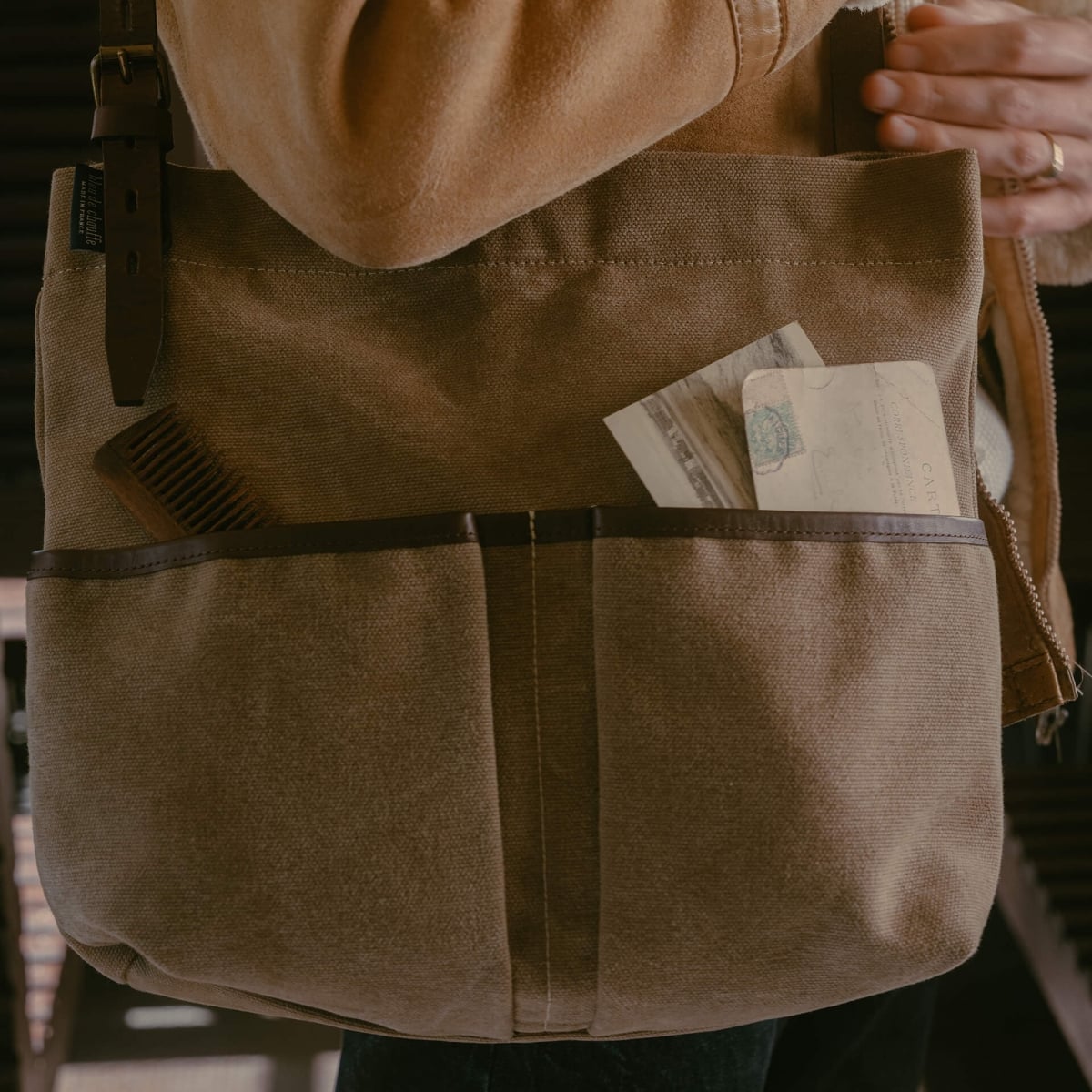 Bolso alto Gombe - Caqui US Stonewashed (imagen n.º 11)