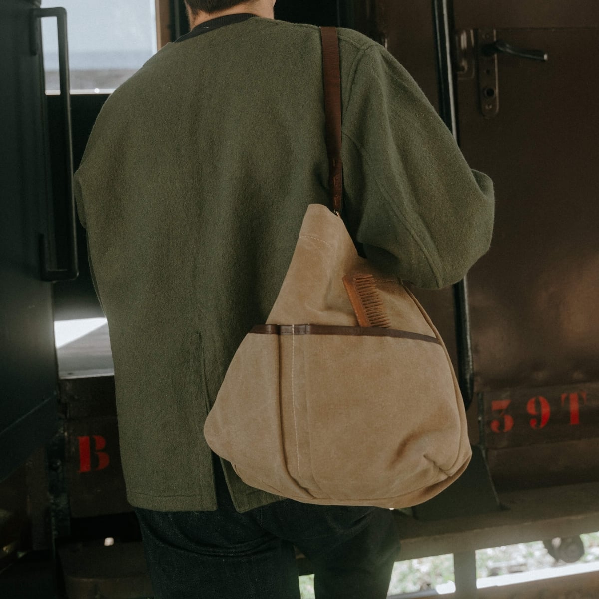 Gombe Pochette - Khaki US Stonewashed (image n°9)