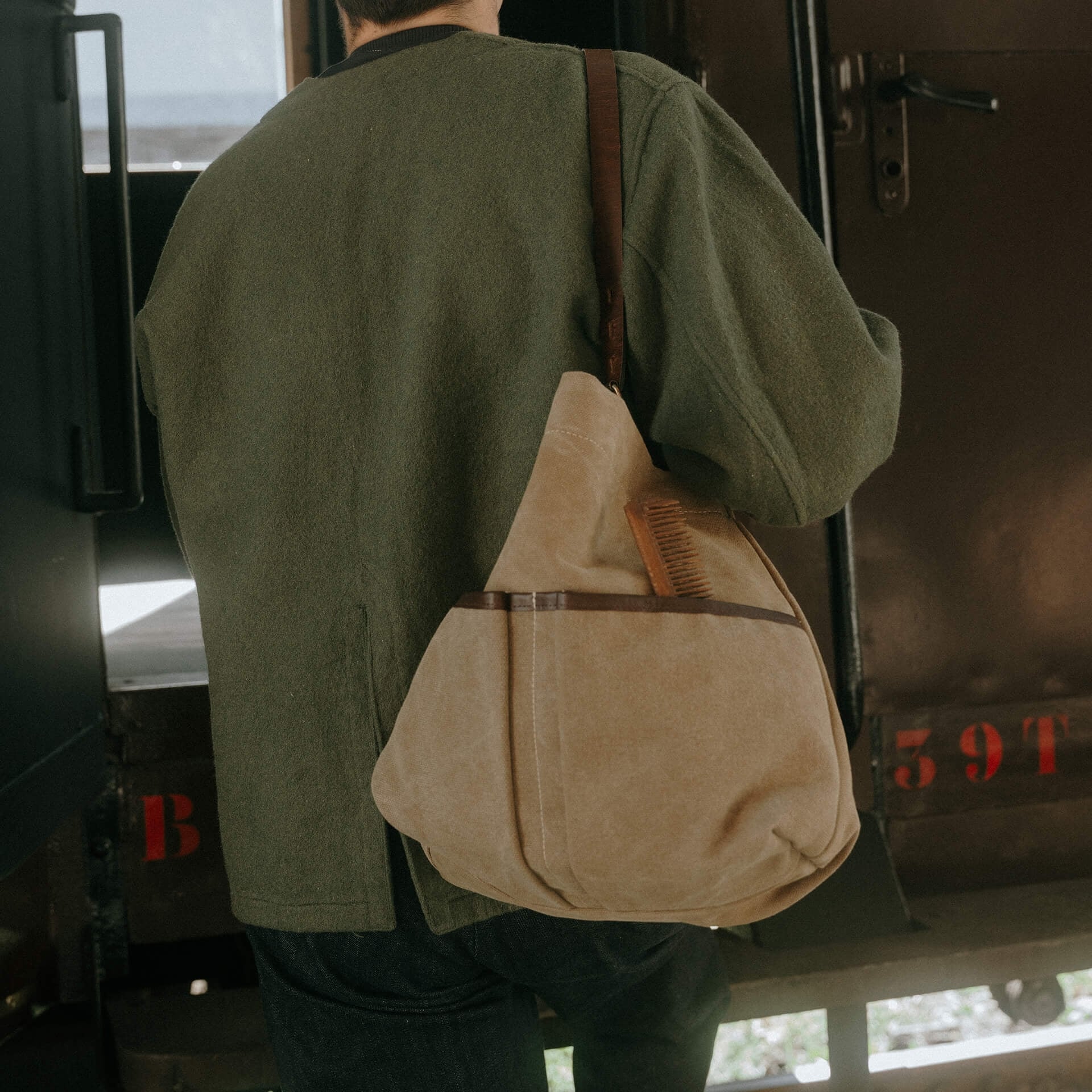 Bolso alto Gombe - Caqui US Stonewashed (imagen n.º 9)