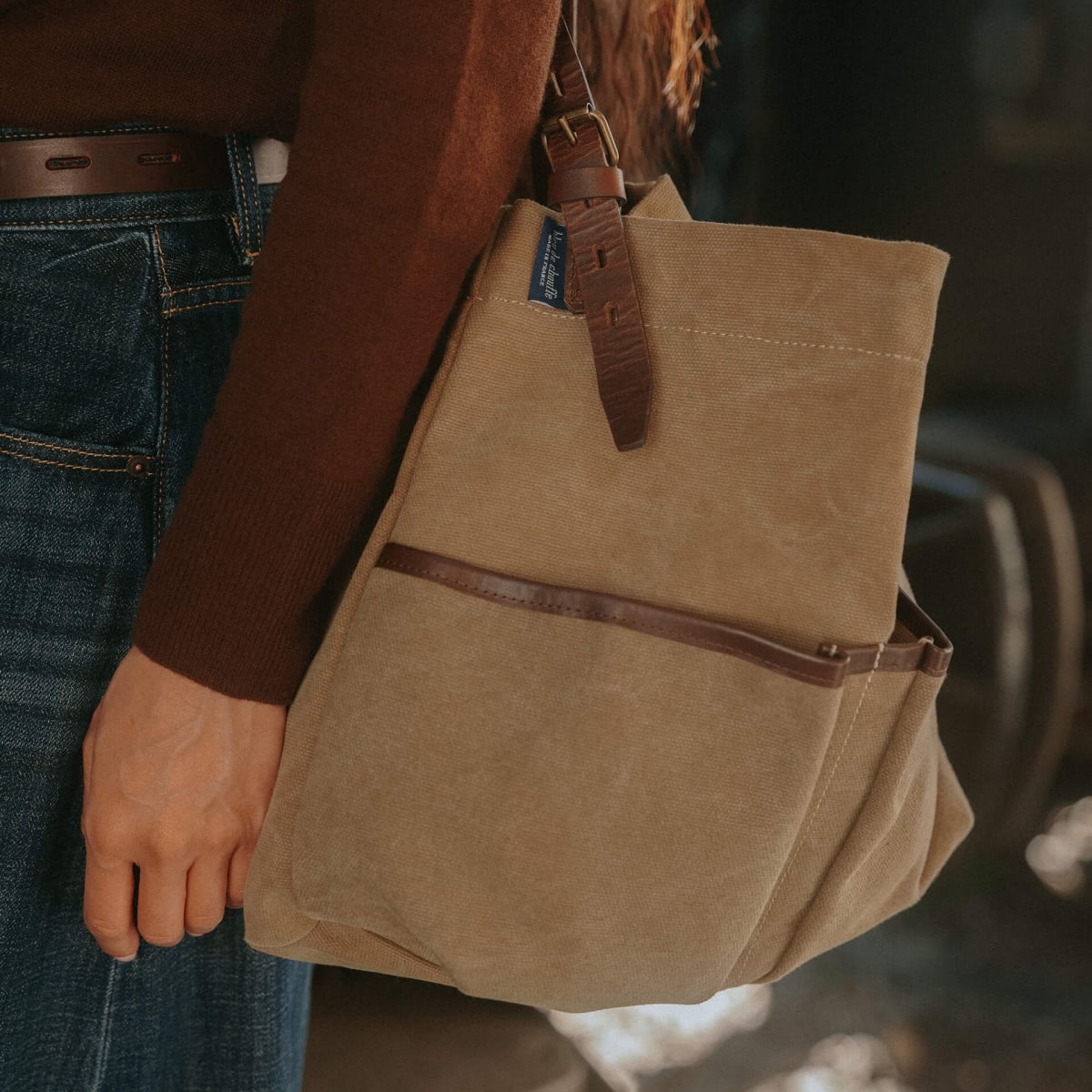 Bolso alto Gombe - Caqui US Stonewashed (imagen n.º 7)