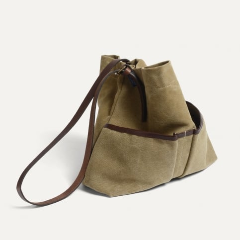 Gombe Schultertasche - Khaki US Stonewashed