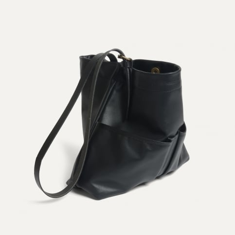 Gombe Pochette - Liscio Schwarz