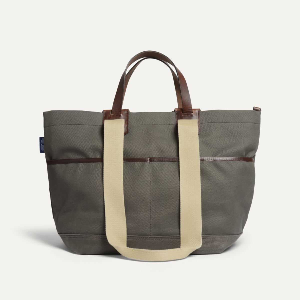 Cabas business Méline - Kaki BM/Tweed (image n°1)