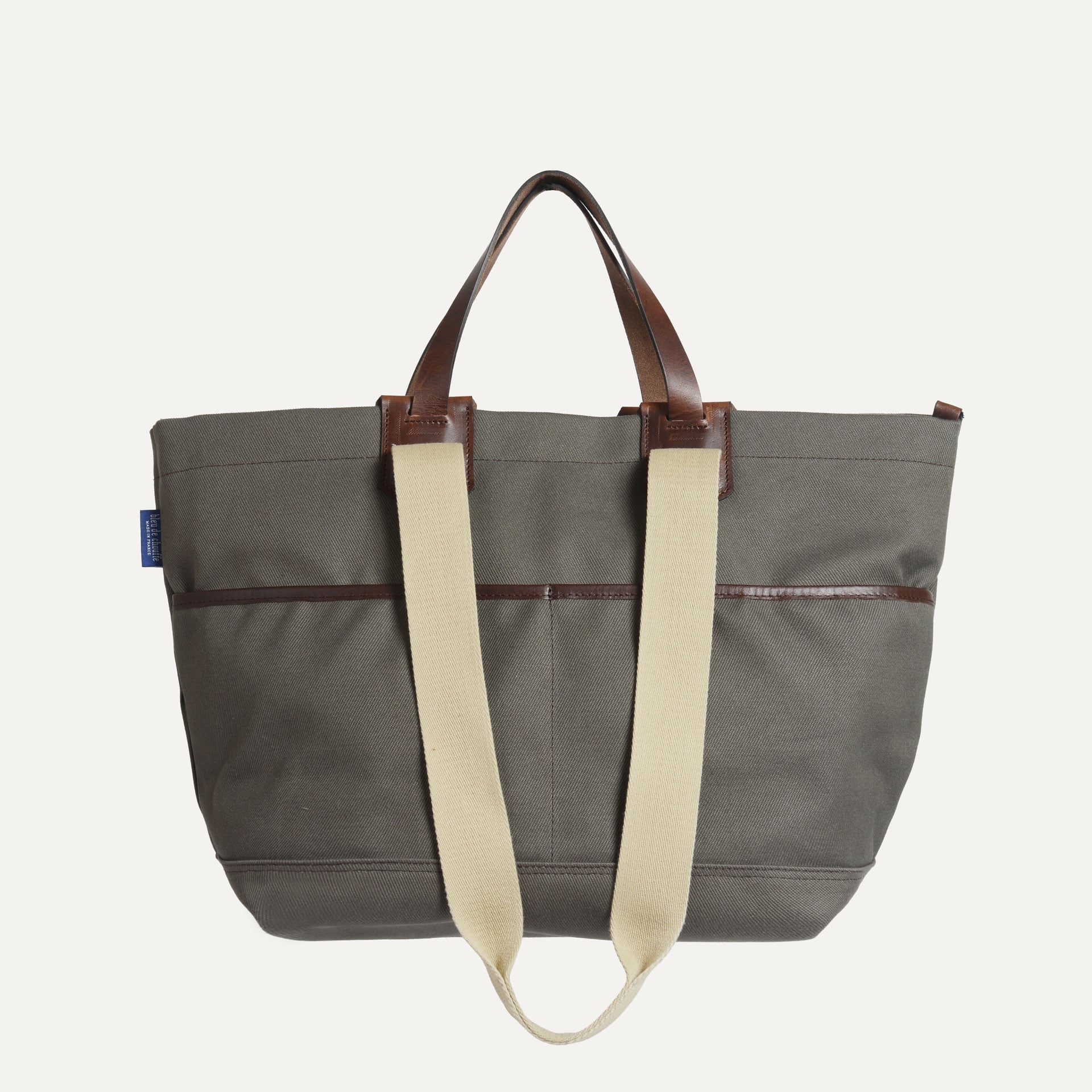 Cabas business Méline - Kaki BM/Tweed (image n°3)