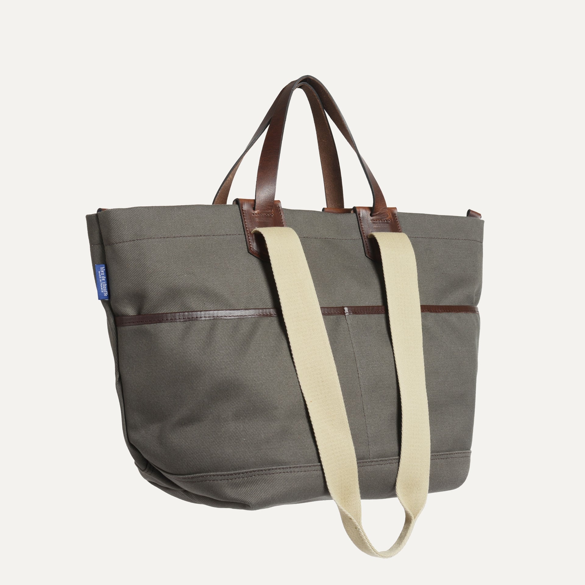Cabas business Méline - Kaki BM/Tweed (image n°2)