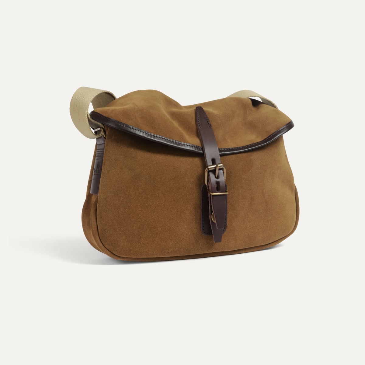 Musette XS Fisherman's bag / Suede - Hazelnut Brown (image n°2)