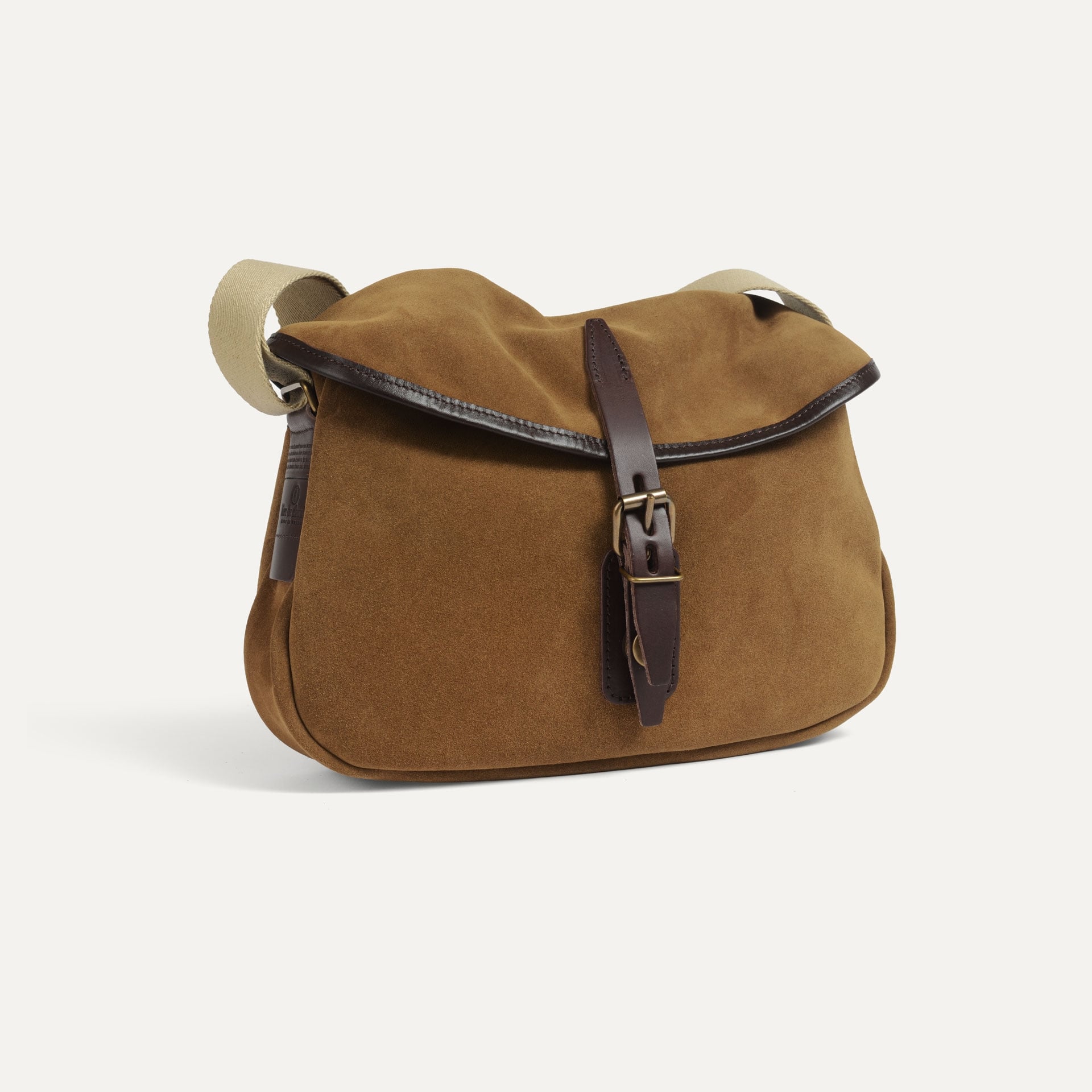 Musette XS Fisherman's bag / Suede - Hazelnut Brown (image n°2)
