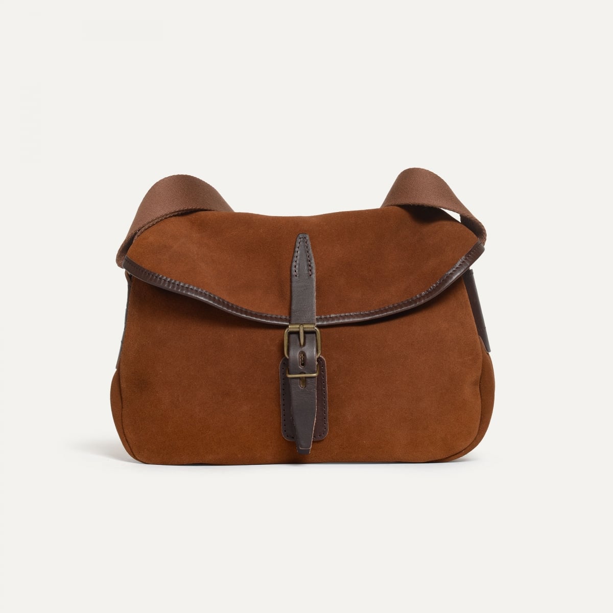 Musette du Pêcheur XS / Cuir Velours - Brun Fauve (image n°1)