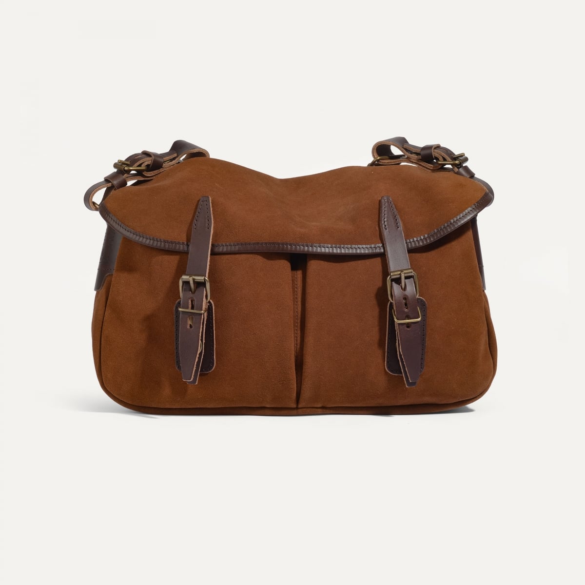 Musette des Fischers S / Veloursleder - Lohbraun (image n°1)