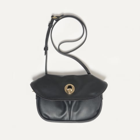 Mini bolso tipo musette Jane - Liscio negro EXCLUSIVO