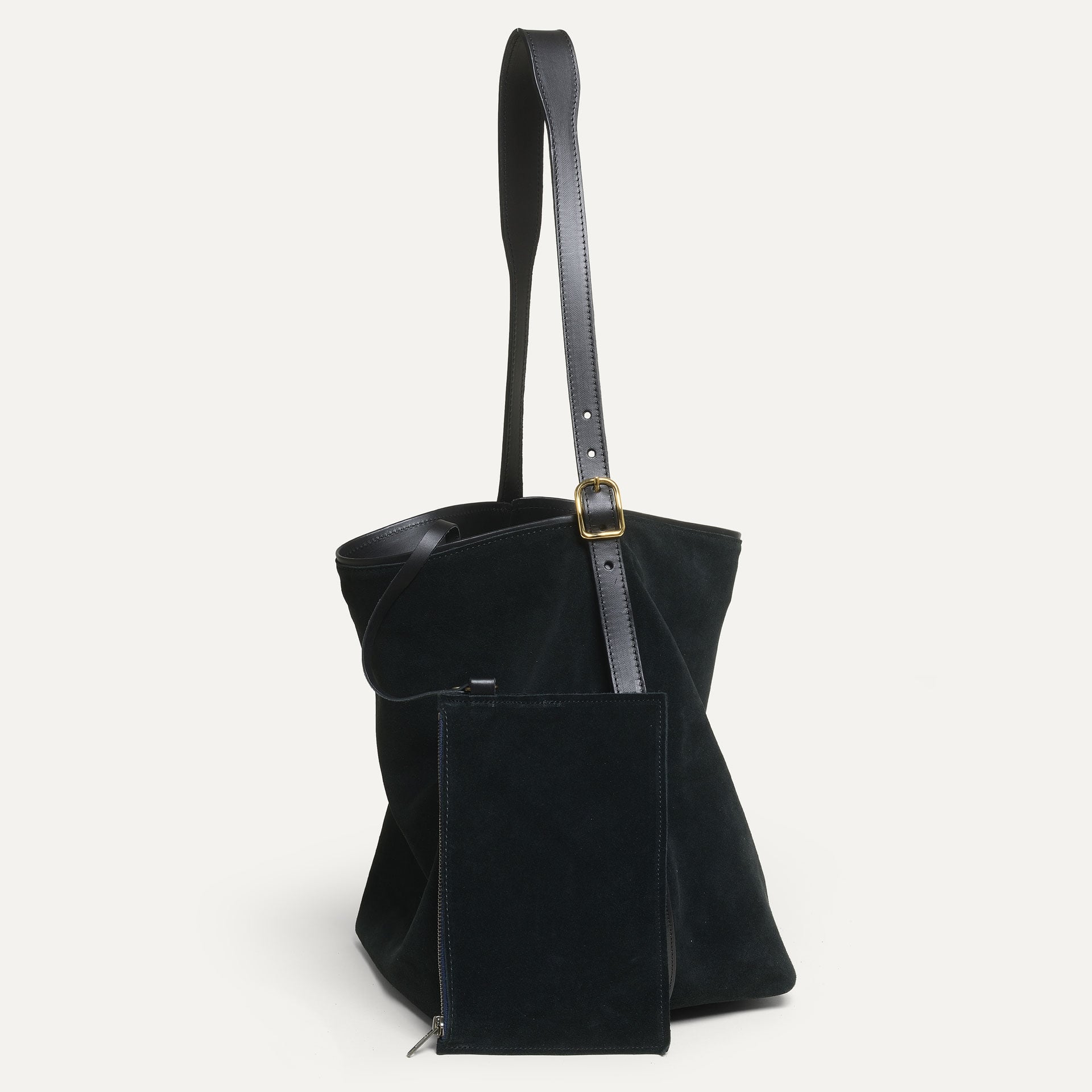 Bolso tipo cubo Sofia - Negro ante (imagen n.º 7)