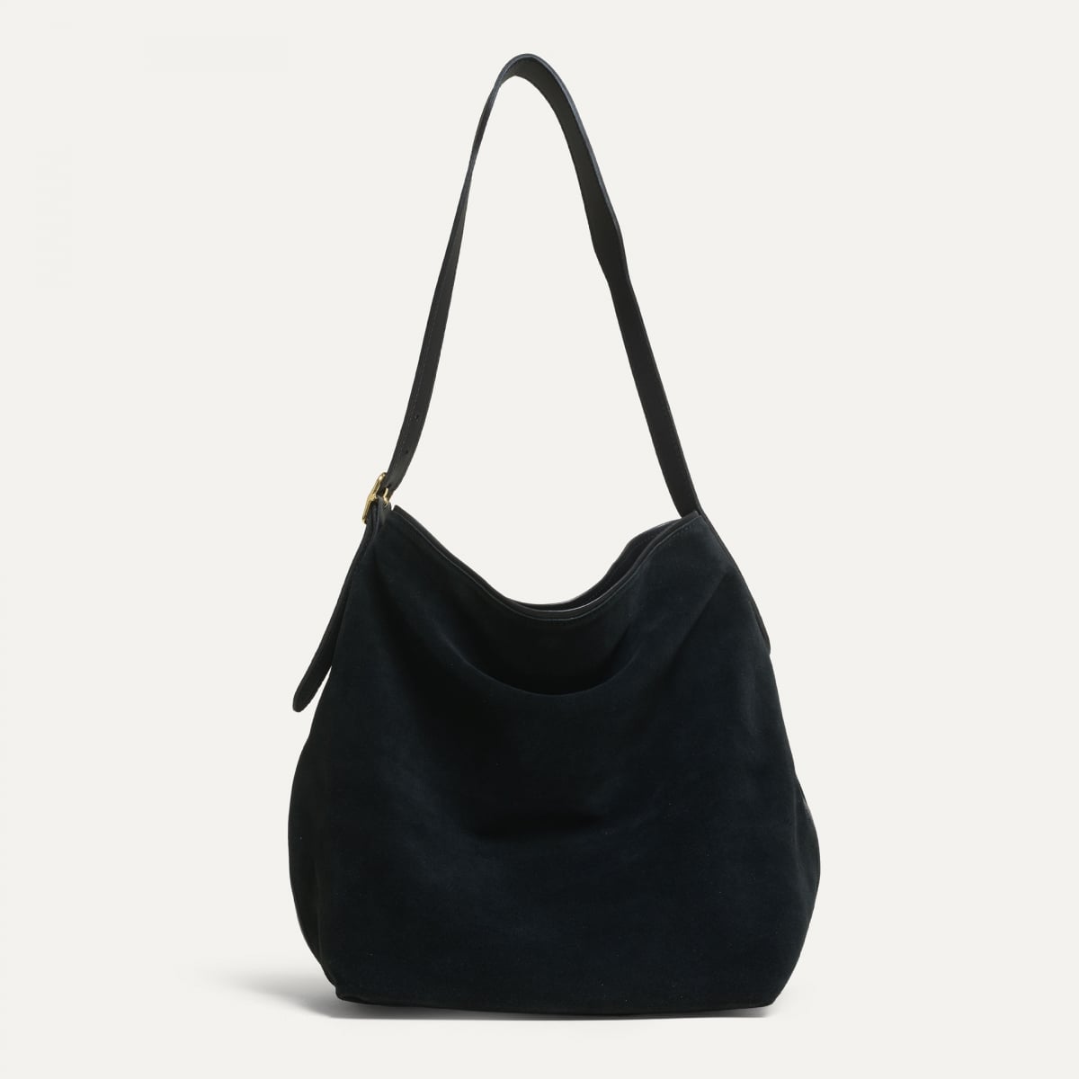 Sofia Beuteltasche - Schwarz Wildleder (image n°1)