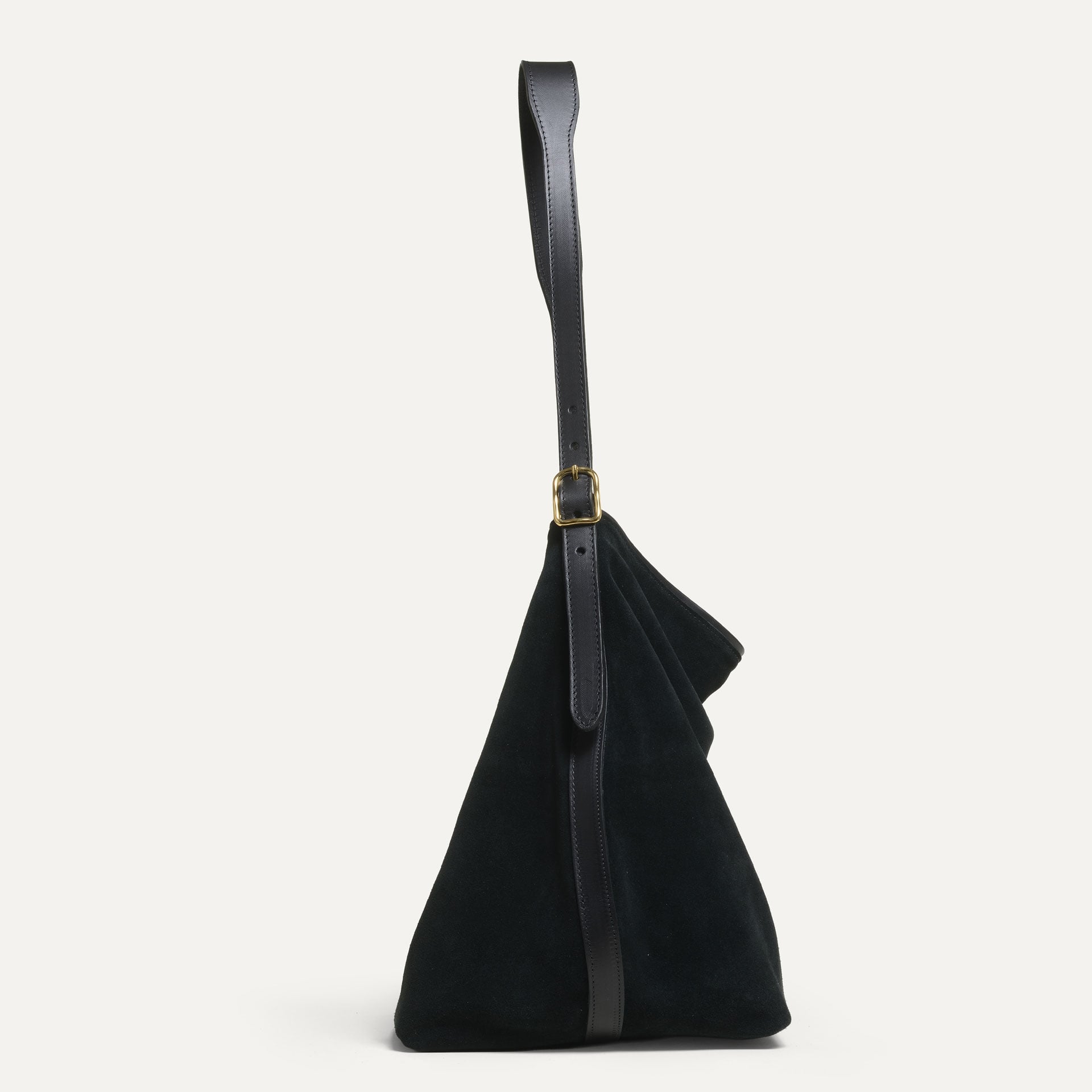 Sofia Beuteltasche - Schwarz Wildleder (image n°4)