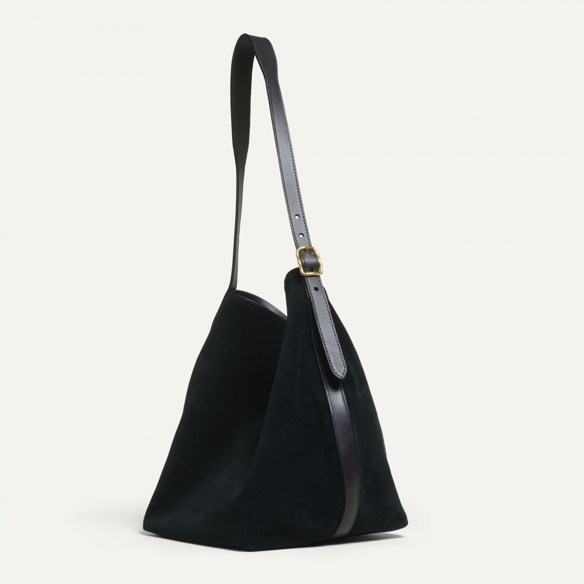 Bolso tipo cubo Sofia - Negro ante (imagen n.º 6)