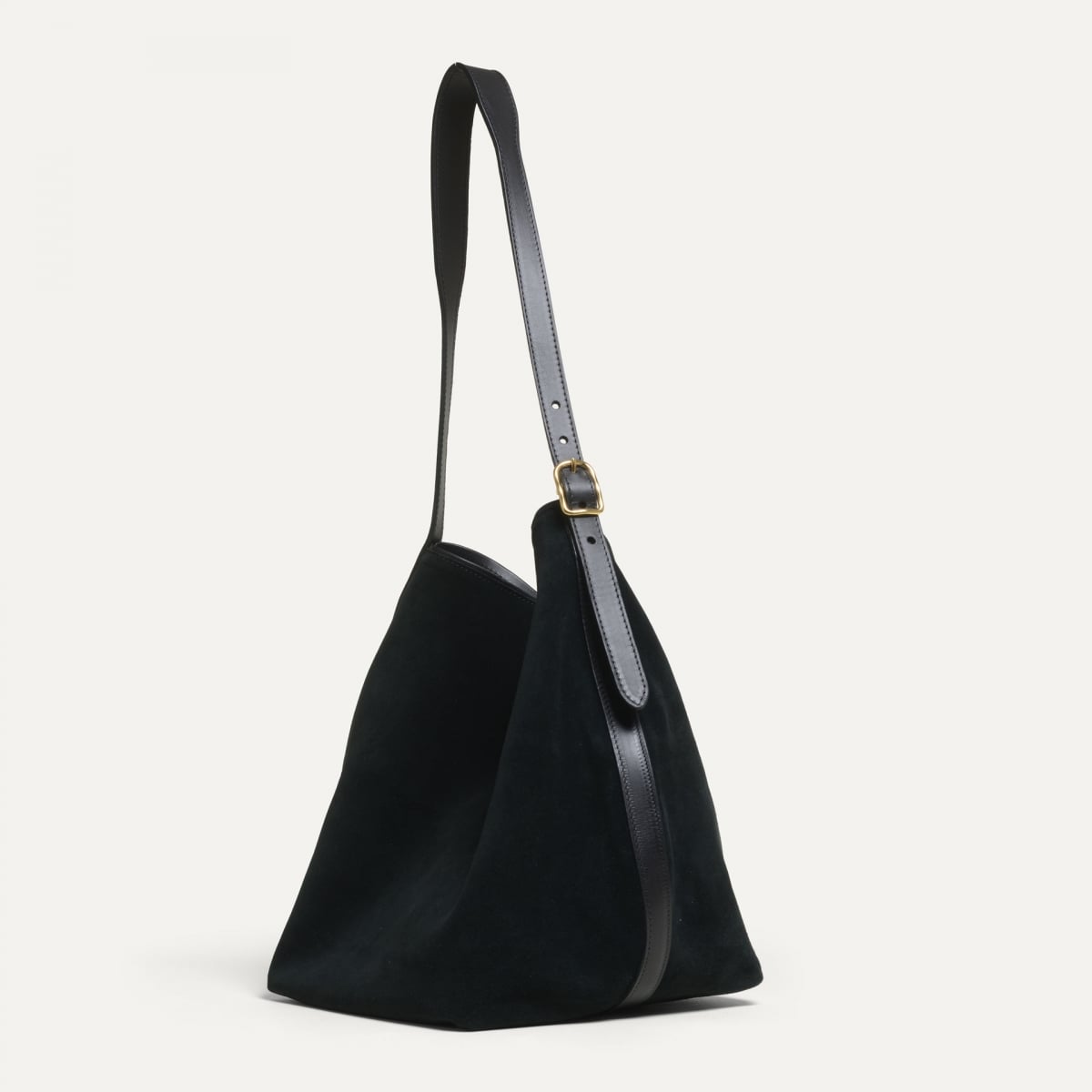 Sofia Beuteltasche - Schwarz Wildleder (image n°6)