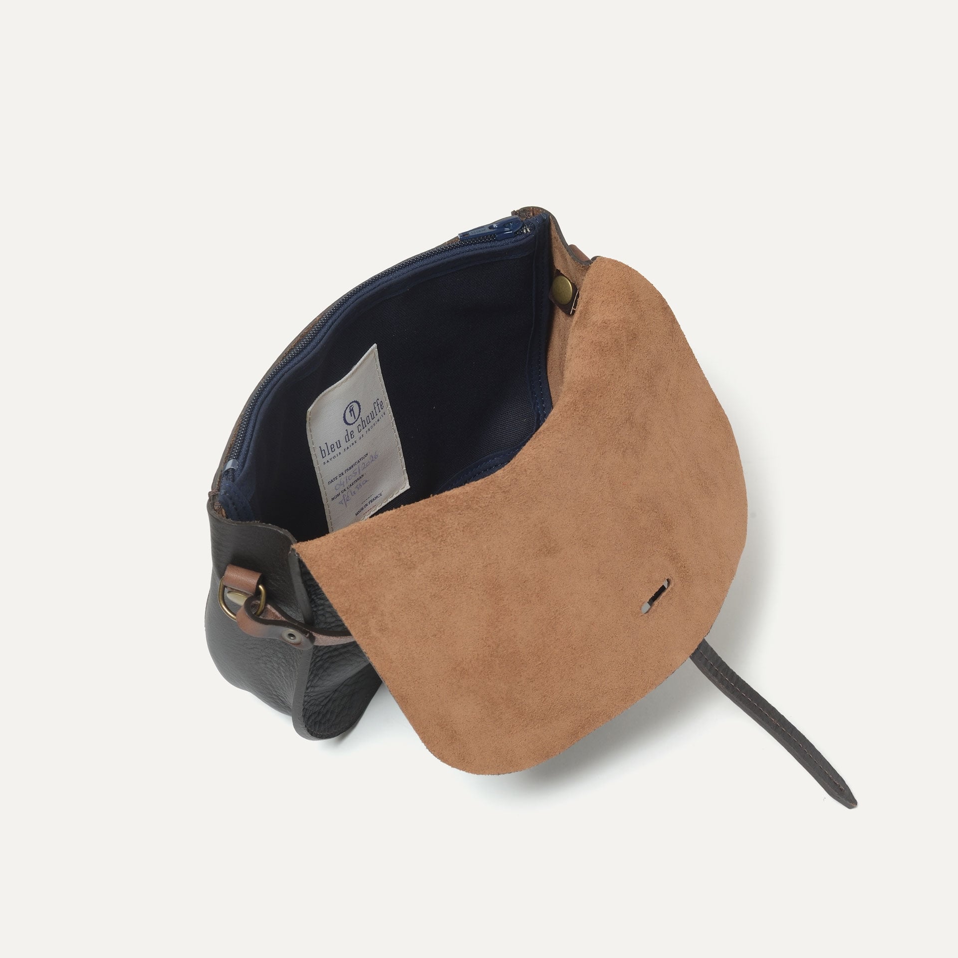 Pastiche postman bag / handbag - Dark Brown (image n°6)
