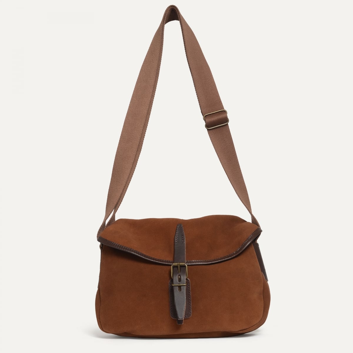 Musette XS Fisherman's bag / Suede - Fawn Brown (image n°3)