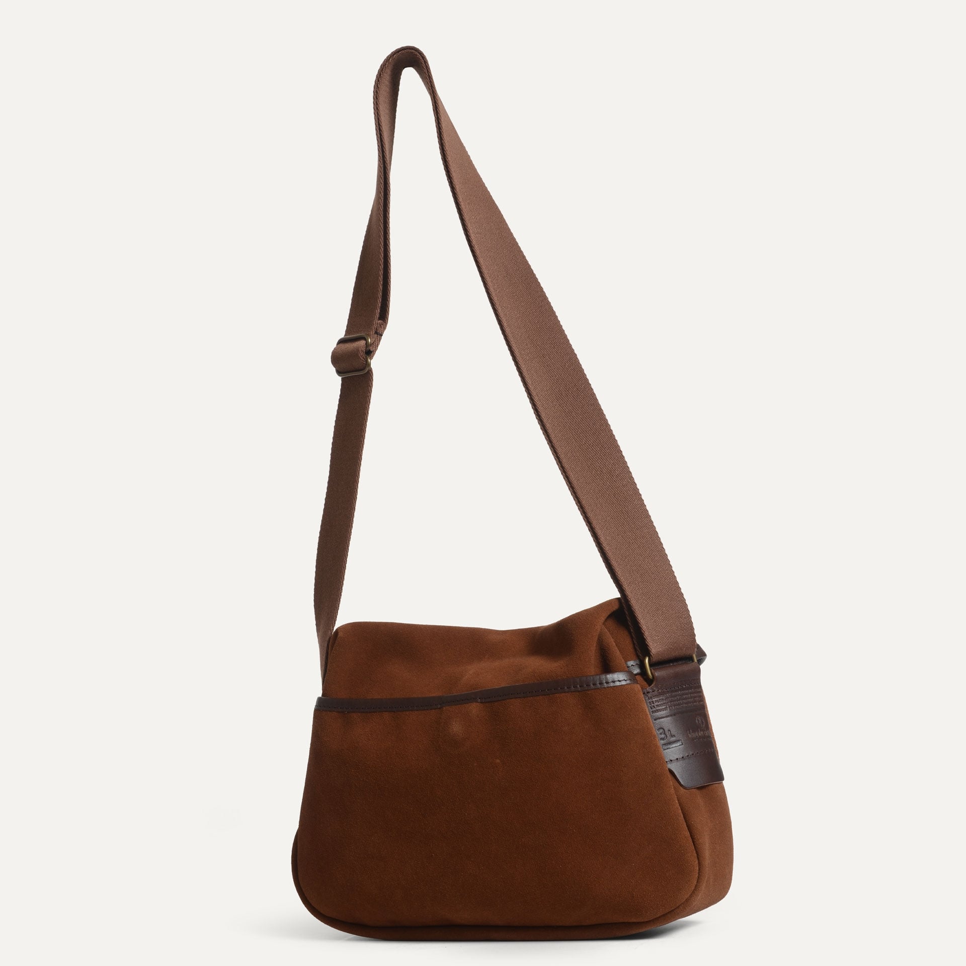 Musette XS Fisherman's bag / Suede - Fawn Brown (image n°5)