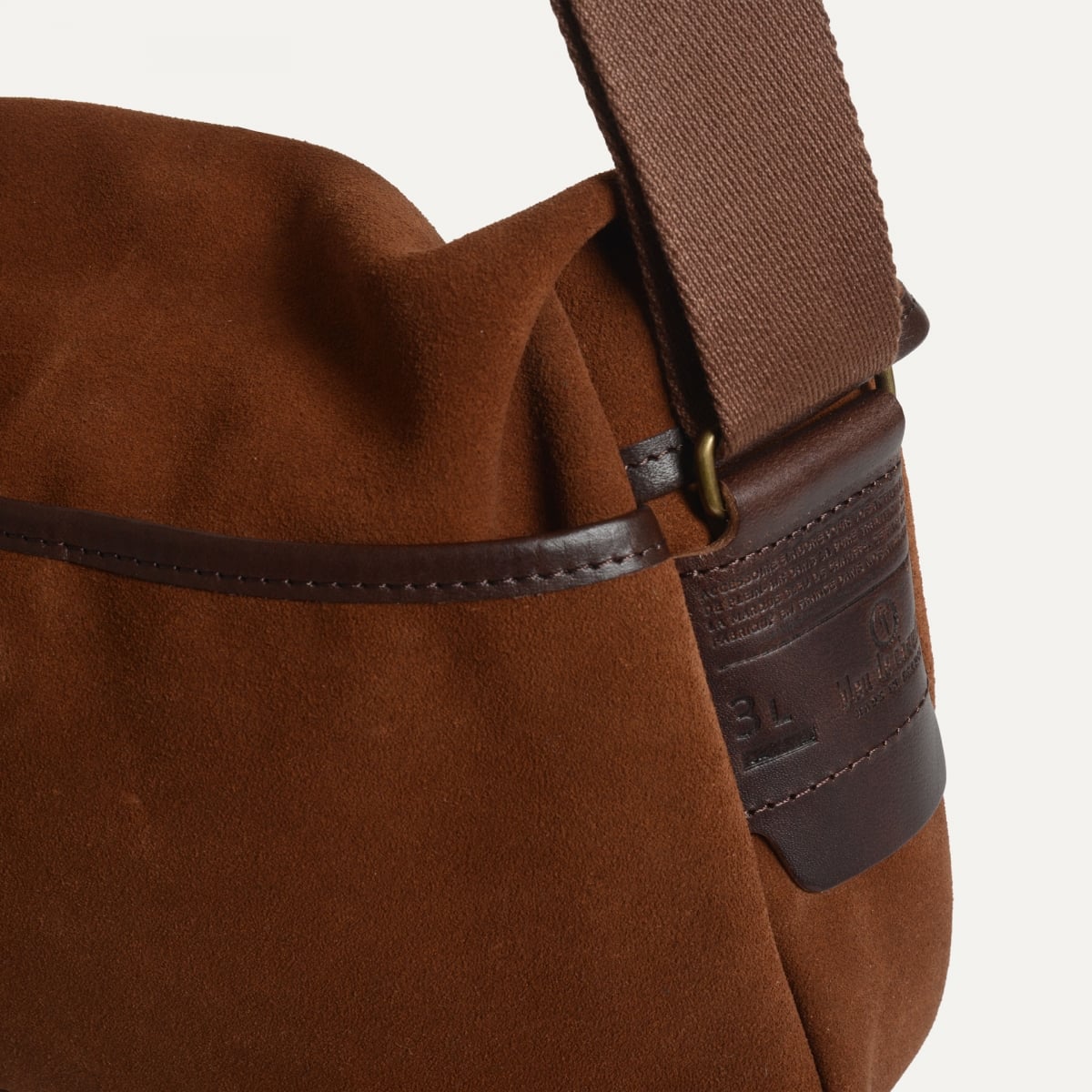 Musette des Fischers XS / Veloursleder - Lohbraun (image n°7)
