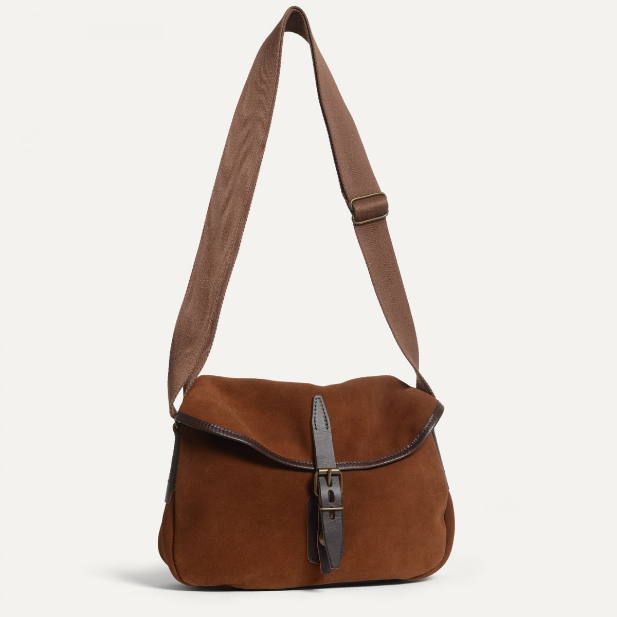 Musette du Pêcheur XS / Cuir Velours - Brun Fauve (image n°4)