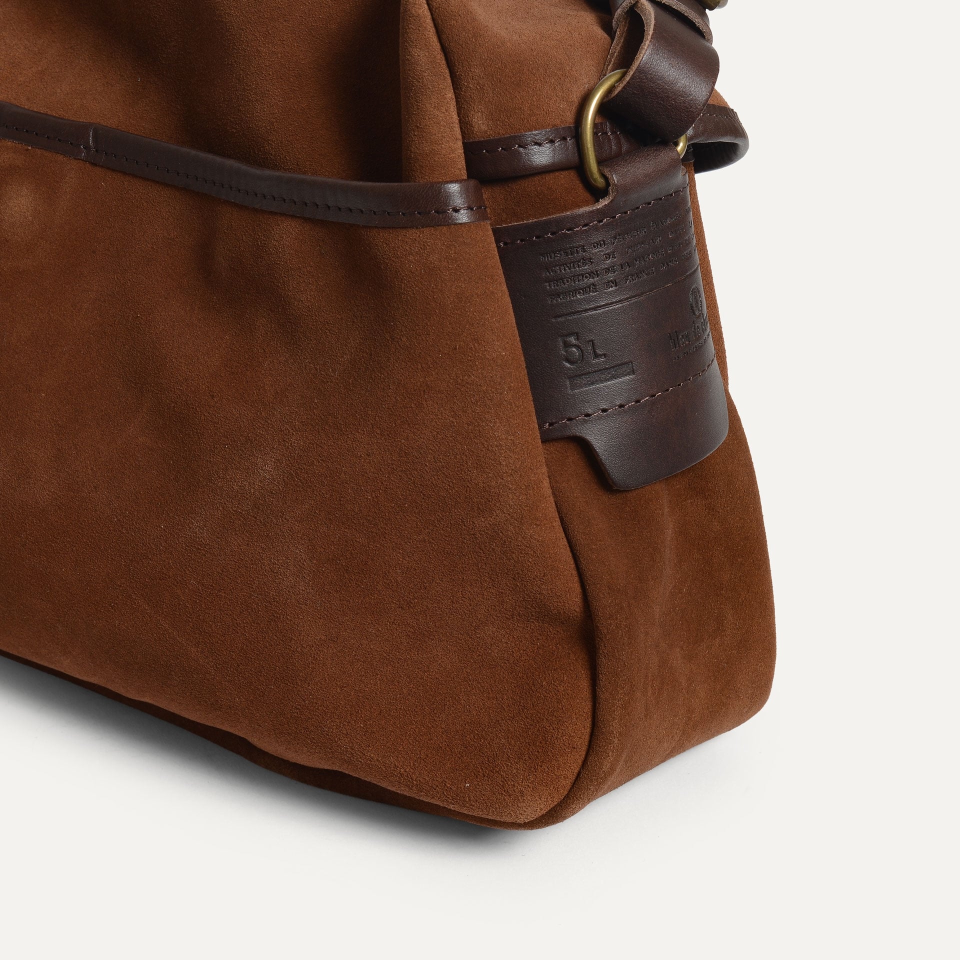 Musette des Fischers S / Veloursleder - Lohbraun (image n°5)