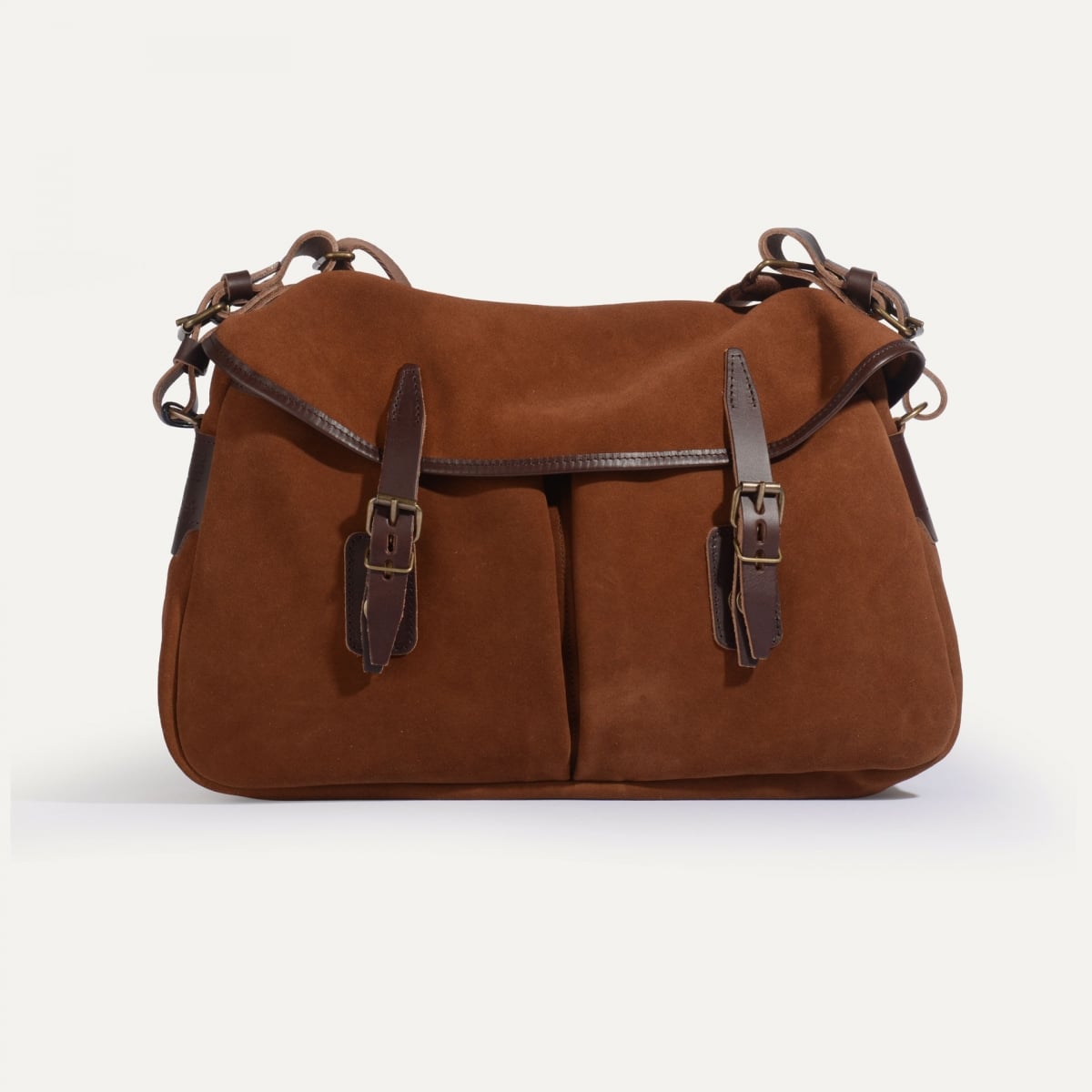 Musette des Fischers M / Veloursleder - Lohbraun (image n°1)