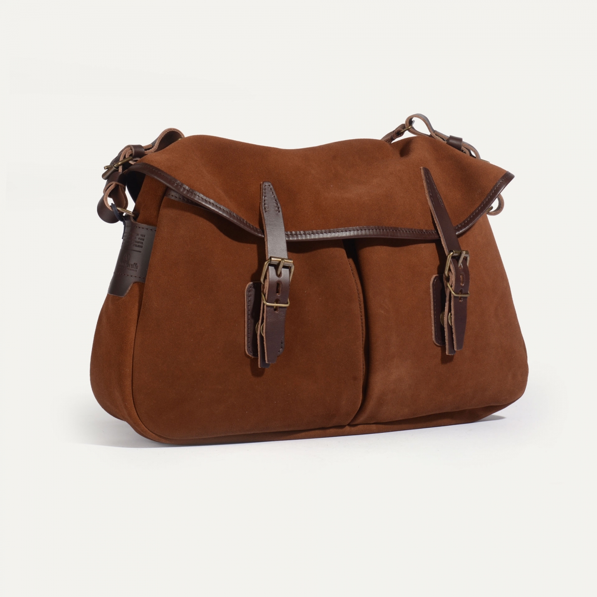 Musette des Fischers M / Veloursleder - Lohbraun (image n°2)