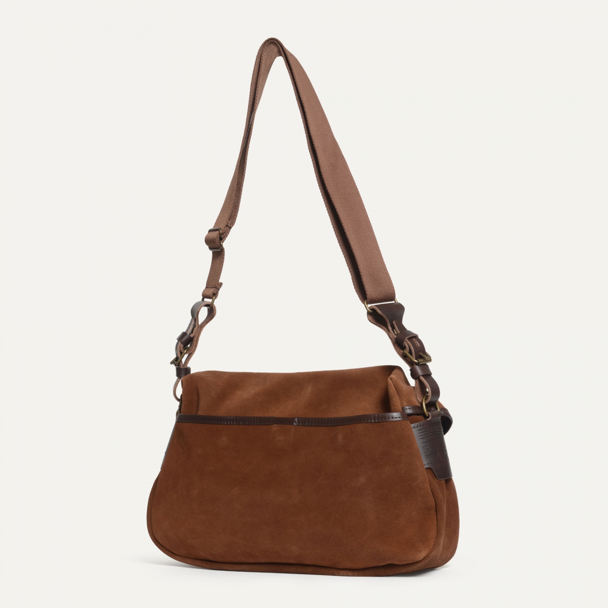 Musette des Fischers M / Veloursleder - Lohbraun (image n°4)