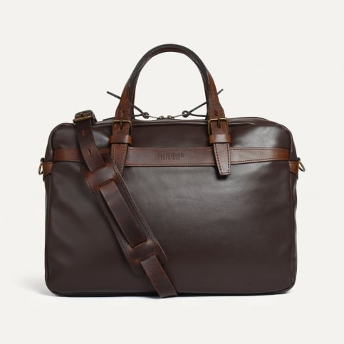 Sac business Ledger Liscio - Marron