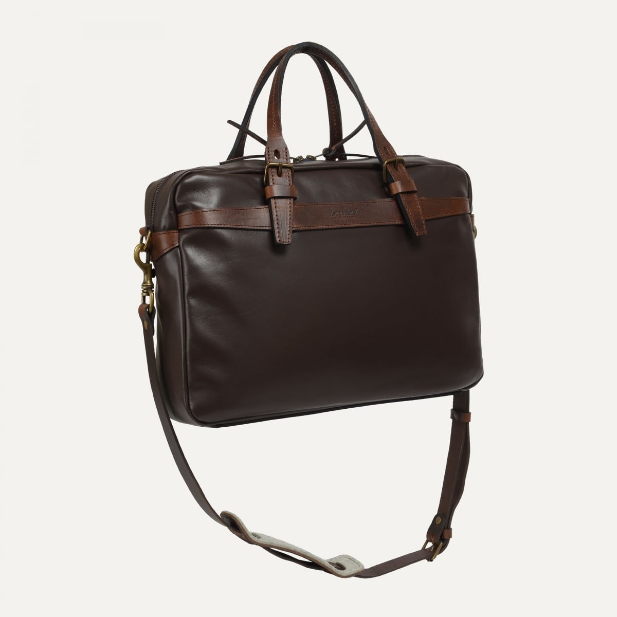 Sac business Ledger Liscio - Marron (image n°5)