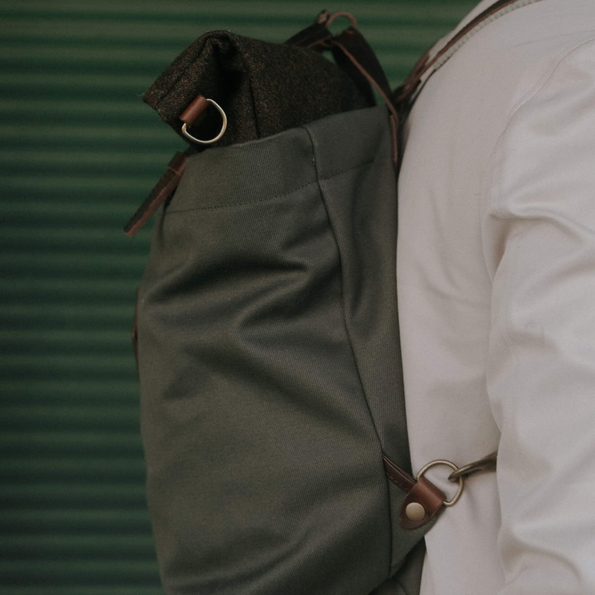 Sac à dos Woody 25L - Kaki BM/Tweed (image n°5)