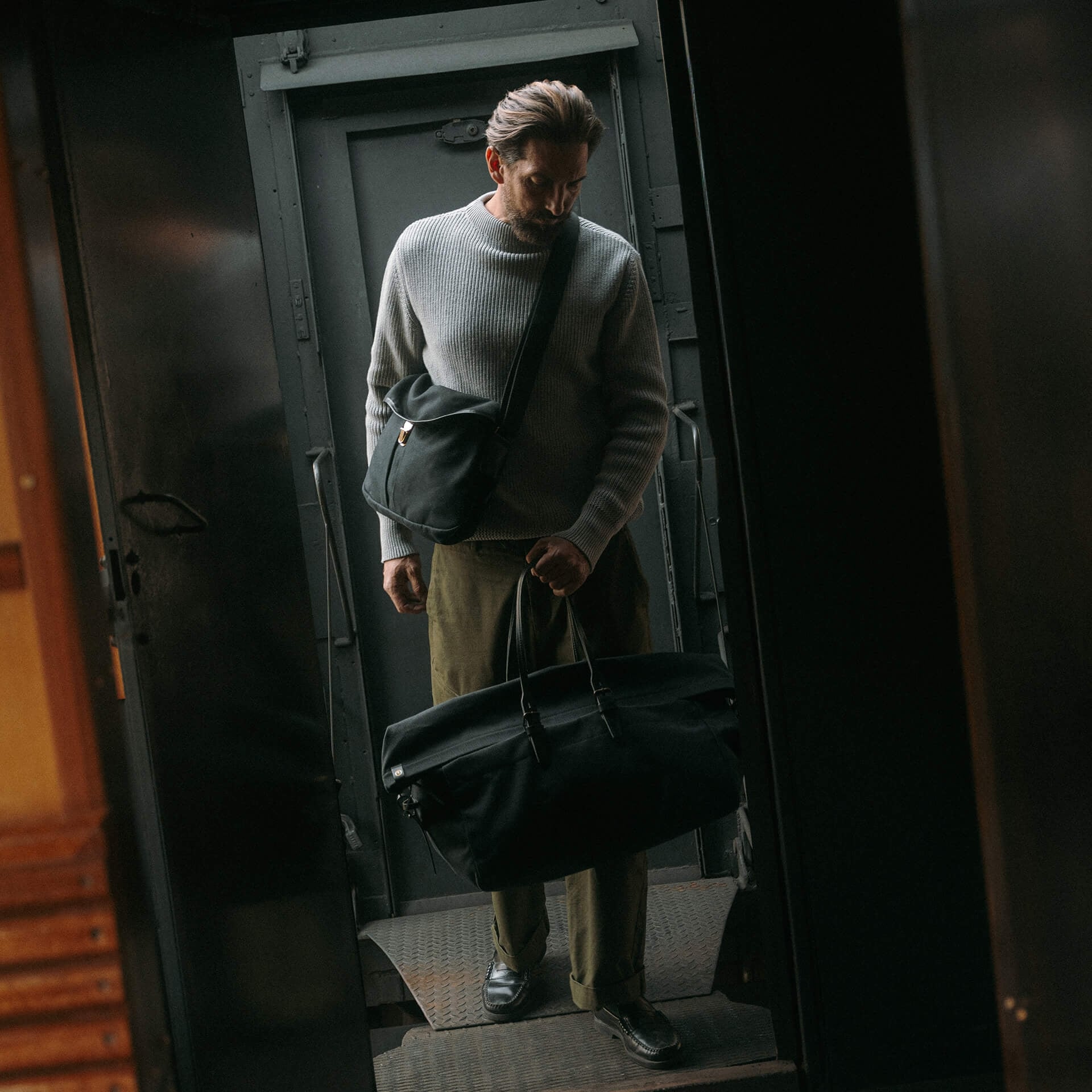 Sac besace Léon - Noir BM (image n°5)