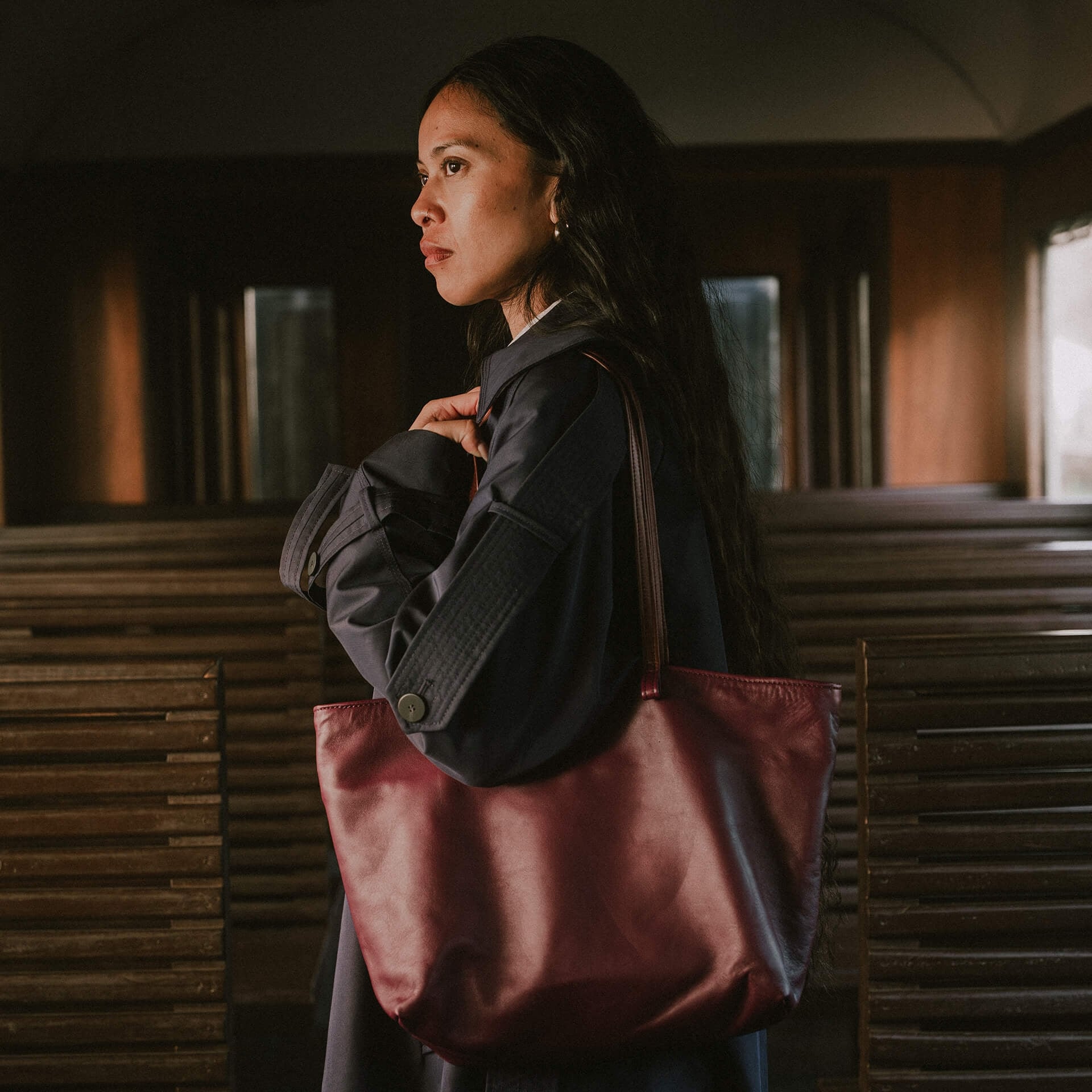 Bolso de mano Josie - Burdeos (imagen n.º 6)